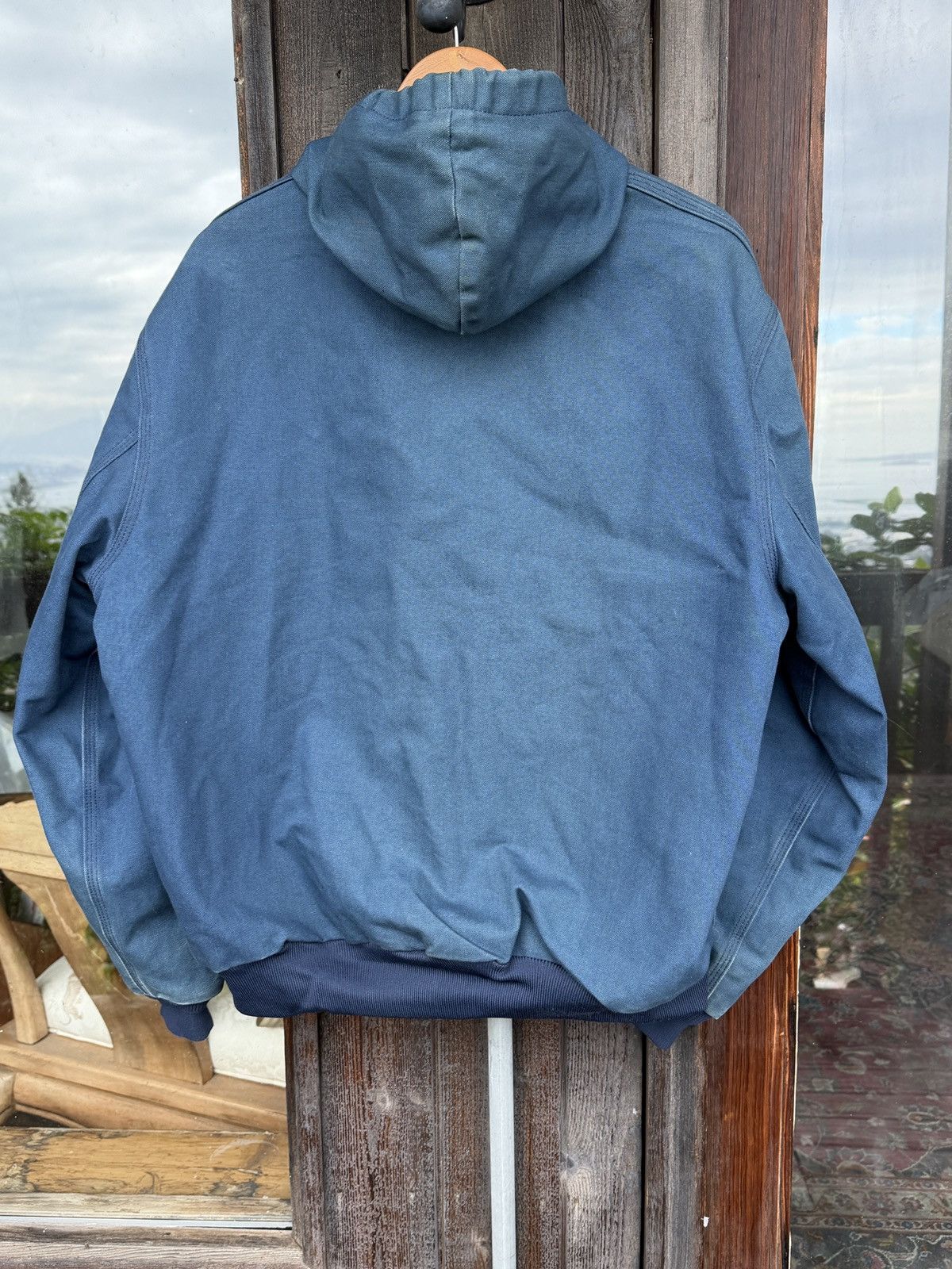 Carhartt Faded Distressed Blue Vintage Carhartt Jacket J03 NVY BLU Size US XL / EU 56 / 4 - 7 Thumbnail