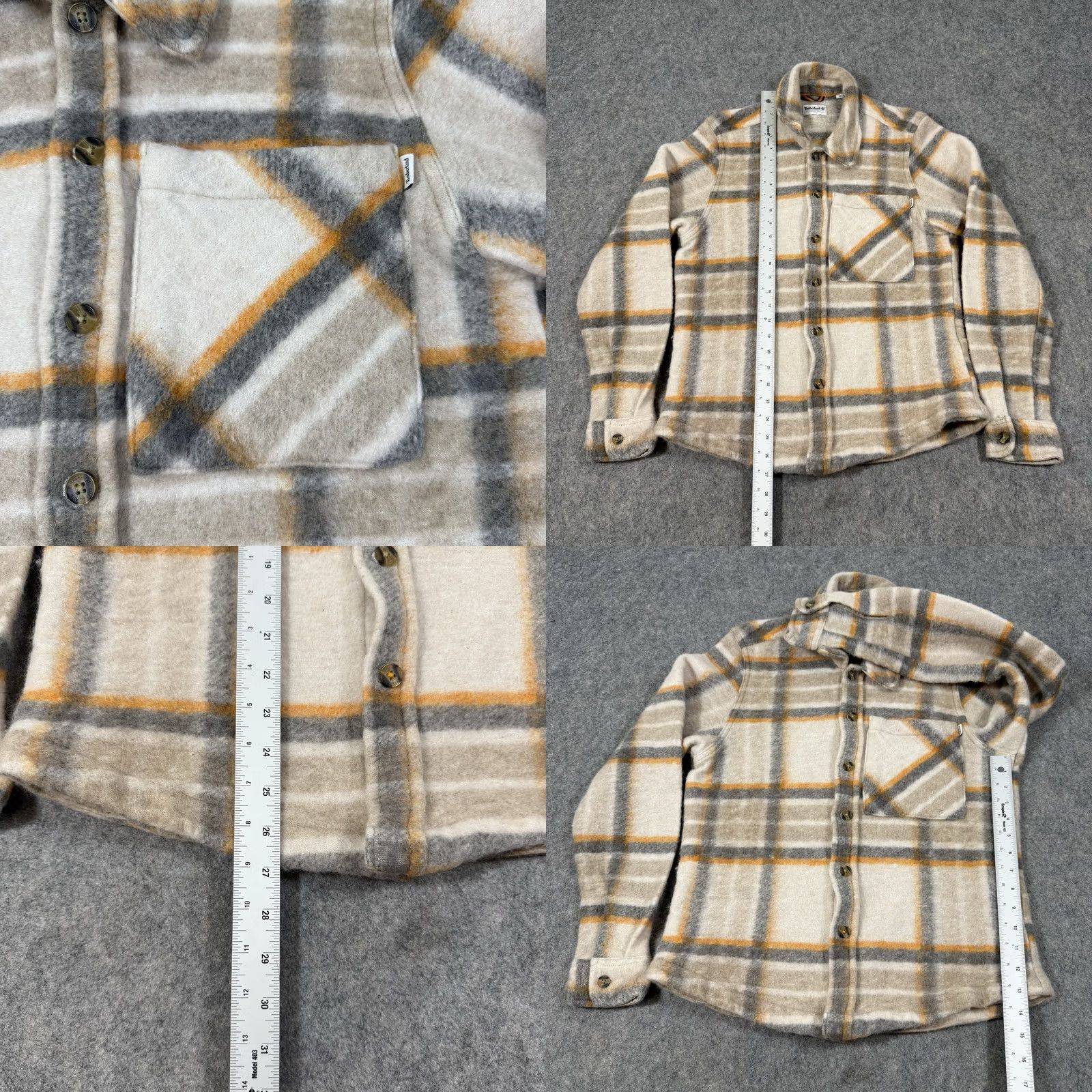 Timberland Timberland Jacket Shirt Multicolor Plaid Wool Blend Shacket Button Up Men Sz Small Size US S / EU 44-46 / 1 - 8 Thumbnail