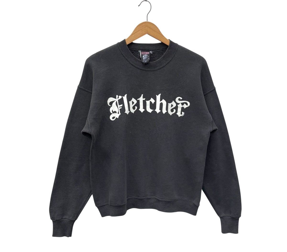 Vintage Vintage 90s Nathan Fletcher Cross Graphic Faded Sweatshirt Size US M / EU 48-50 / 2 - 2 Thumbnail