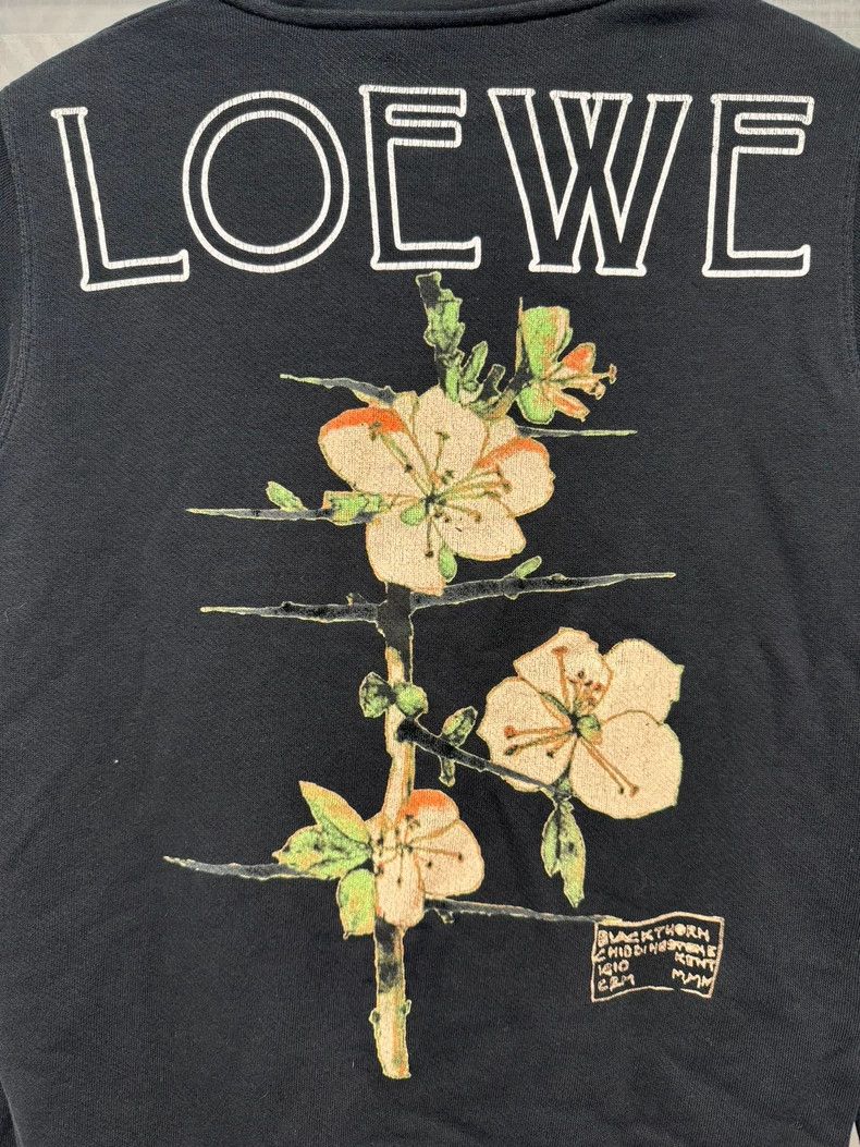 Loewe LOEWE Black floral hoodie Size XS / US 0-2 / IT 36-38 - 4 Thumbnail