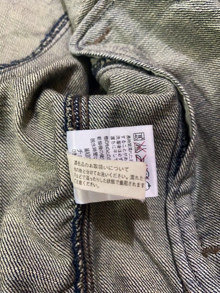 If Six Was Nine Vintage Shclussel Japan Bondage Denim Jacket Size US M / EU 48-50 / 2 - 11 Thumbnail
