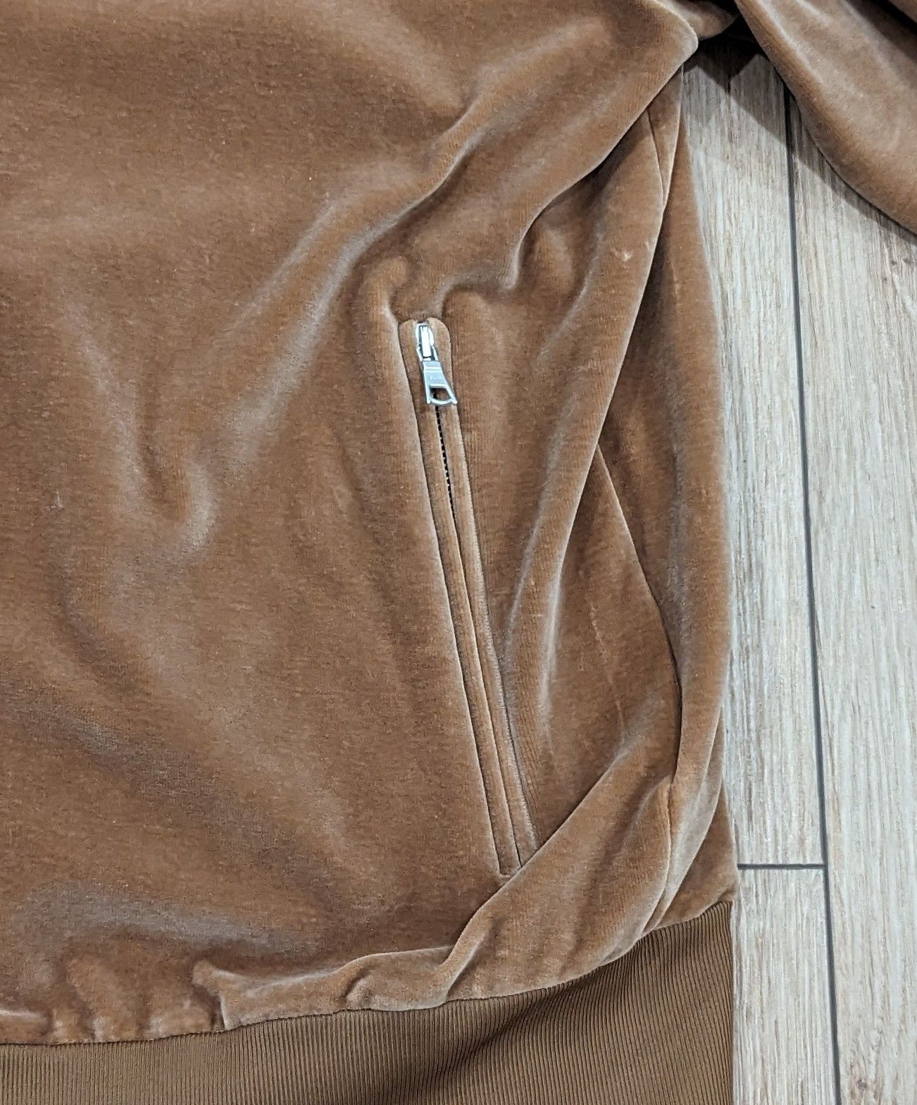 Palm Angels PALM ANGELS Velvet Side Stripe Track Jacket Beige Large Size US L / EU 52-54 / 3 - 4 Thumbnail