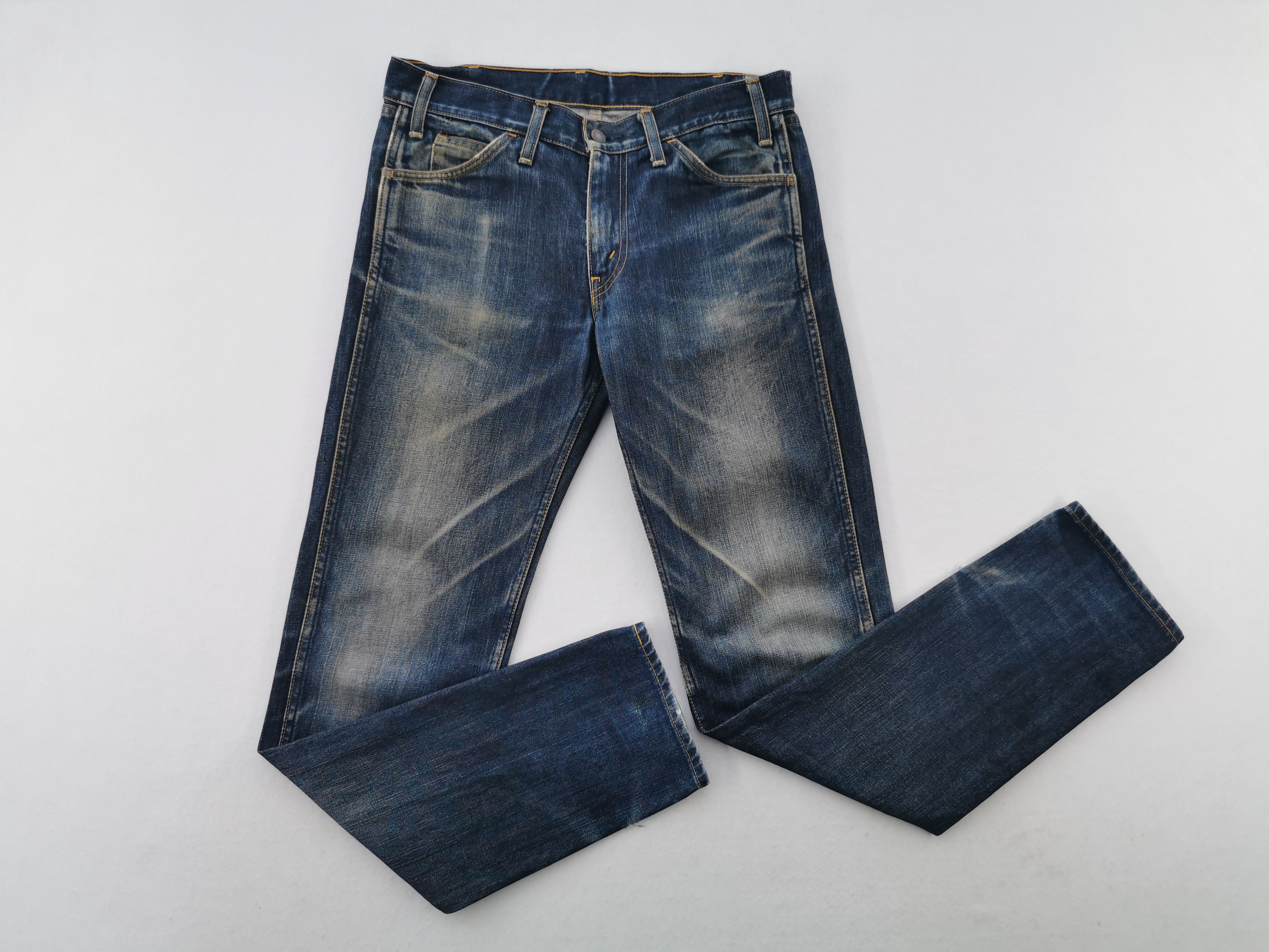 Levi's Distressed VTG 90s Levis 606 Big E Orange Tab Made In Japan Size US 30 / EU 46 - 4 Thumbnail
