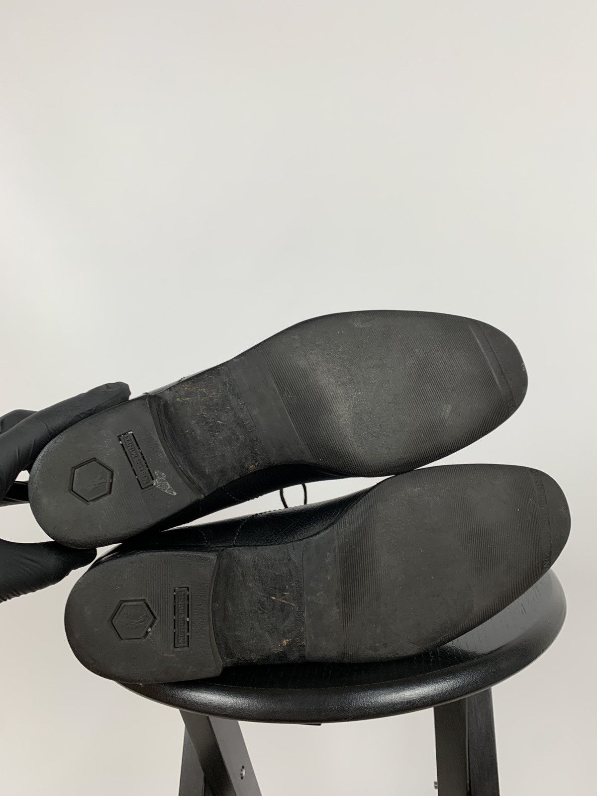 Gucci Gucci Black Leather Oxford Shoes Size US 8 / EU 41 - 20 Thumbnail