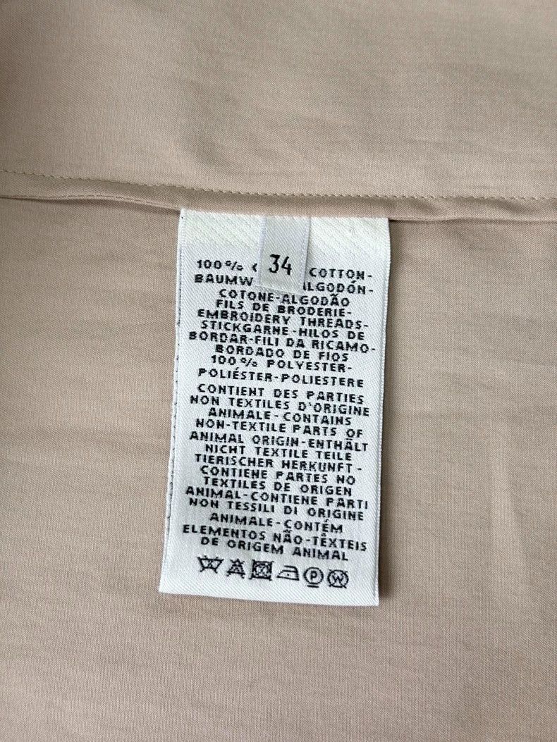 Hermes Casual Khaki Roll Sleeve Shirt Size 34-2506 Size S / US 4 / IT 40 - 9 Thumbnail