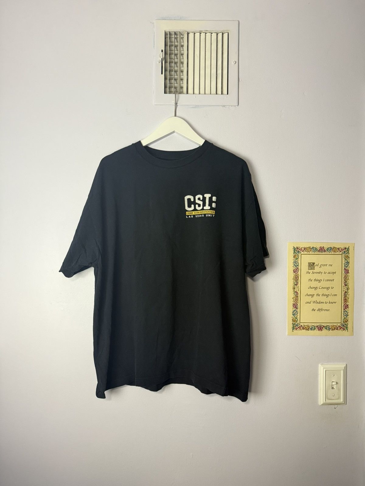 Vintage Black Vintage CSI Tee Shirt Size XL Tv Show Size US XL / EU 56 / 4 - 1 Thumbnail