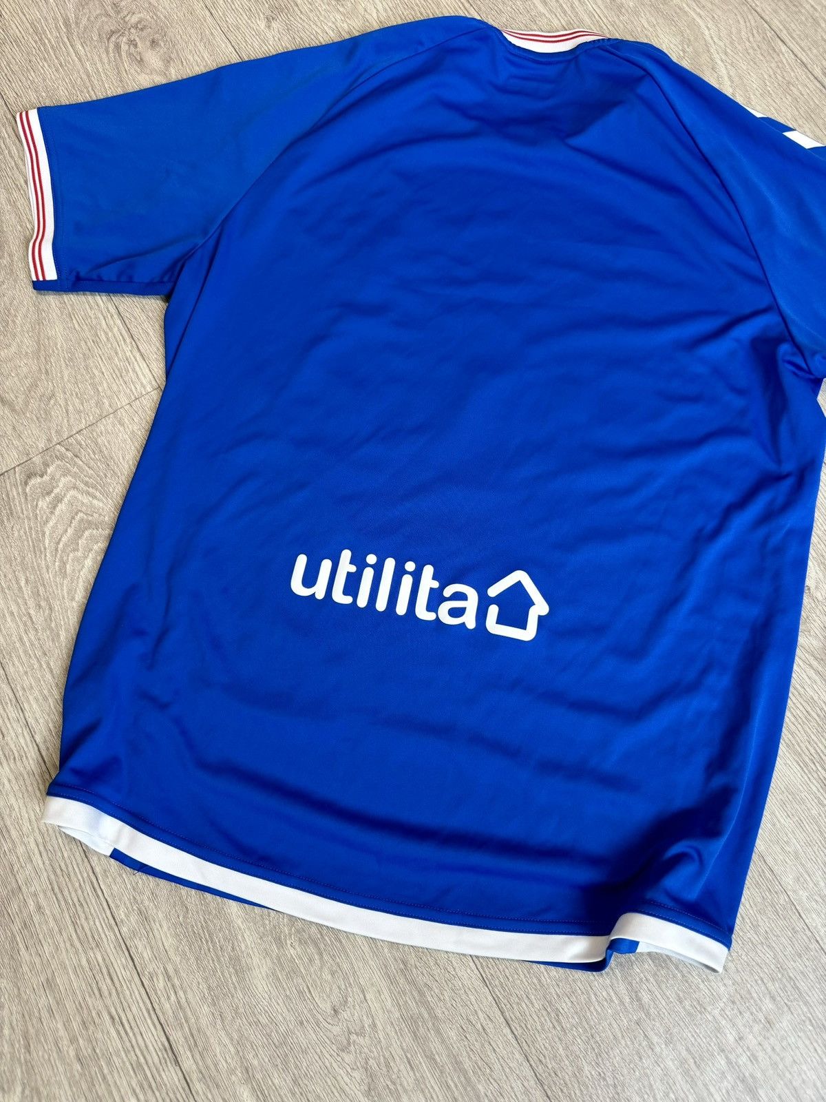 Hummel 🔷Hummel Glasgow Rangers 2019/20 Soccer jersey🔷 Size US L / EU 52-54 / 3 - 6 Thumbnail