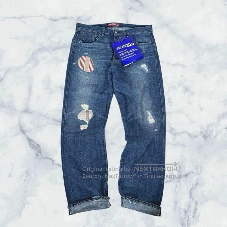 Junya Watanabe Junya Watanabe x Levi's Distressed Denim Pants. Size US 34 / EU 50 - 1 Thumbnail