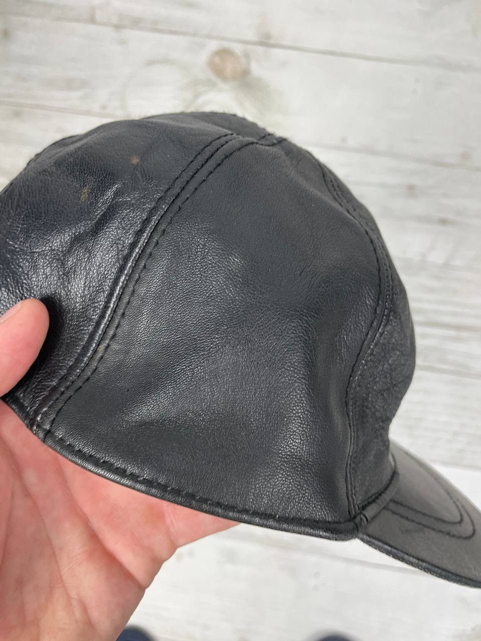 NASCAR Vintage Nissan Racing Leather Cap Big Logo Nascar 90s Size ONE SIZE - 9 Thumbnail