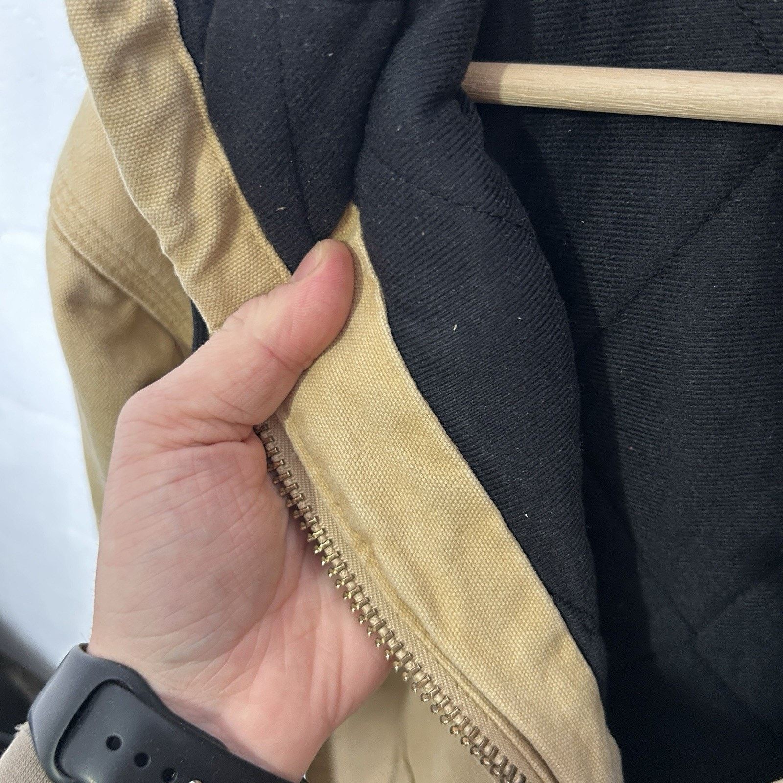 Carhartt Vintage Carhartt Quilted Hooded Active Jacket “Wheat” J130 Size US L / EU 52-54 / 3 - 6 Thumbnail