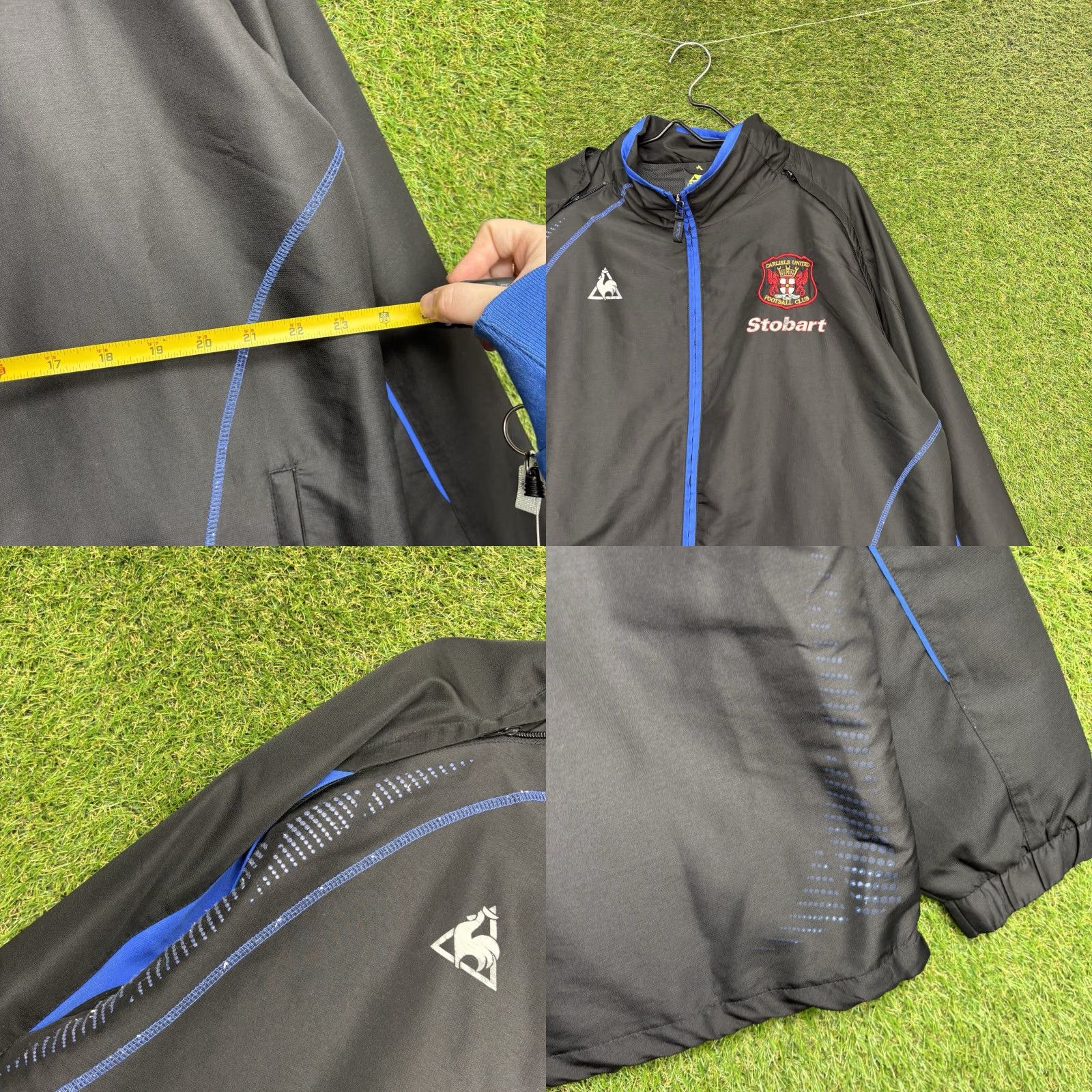 Le Coq Sportif VINTAGE Le Coq Sportif Track Jacket Mens XL Black Full Zip Windbreaker Slim Zip Up Jersey Logo Embroidered Coat Short Jacket Mens Flip Size US XL / EU 56 / 4 - 8 Thumbnail