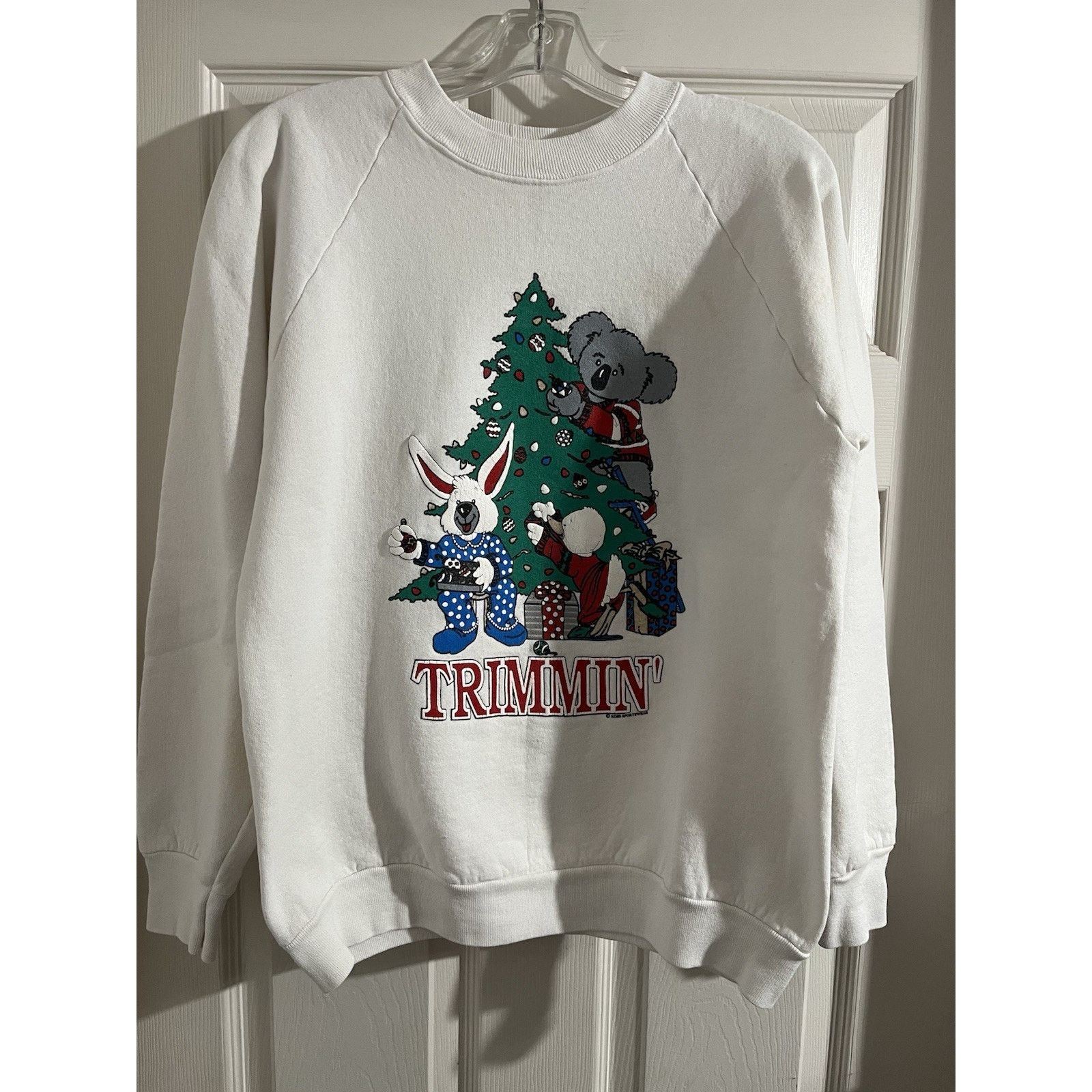 Other Vtg 90s Ross Sportswear Christmas Sweatshirt Sz L Trimmin’ Size US L / EU 52-54 / 3 - 1 Thumbnail