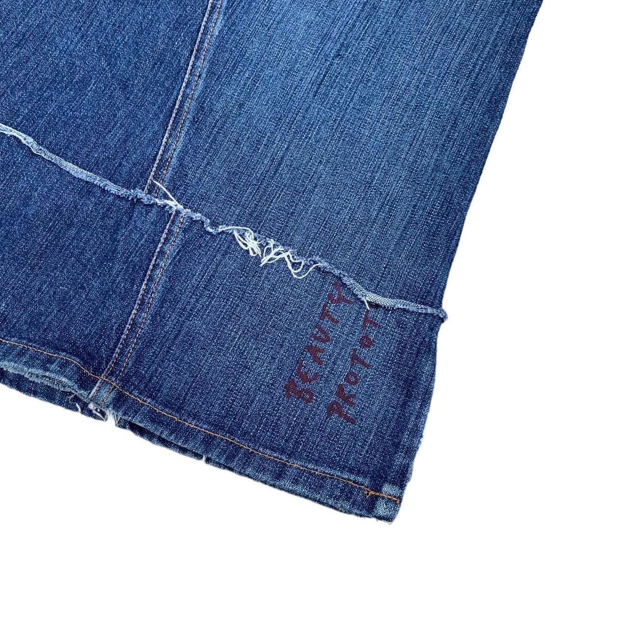 W&LT 💥Vintage W & LT Hybrid Denim Skirt Size 30" / US 8 / IT 44 - 4 Thumbnail