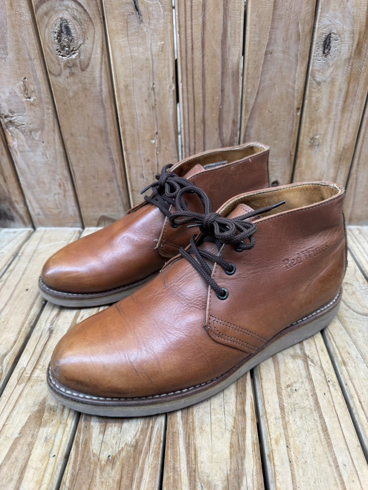 Red Wing Red wing 595 brown Men’s Chukka leather boots US 9 E2 UK 8 Size US 9 / EU 42 - 18 Thumbnail