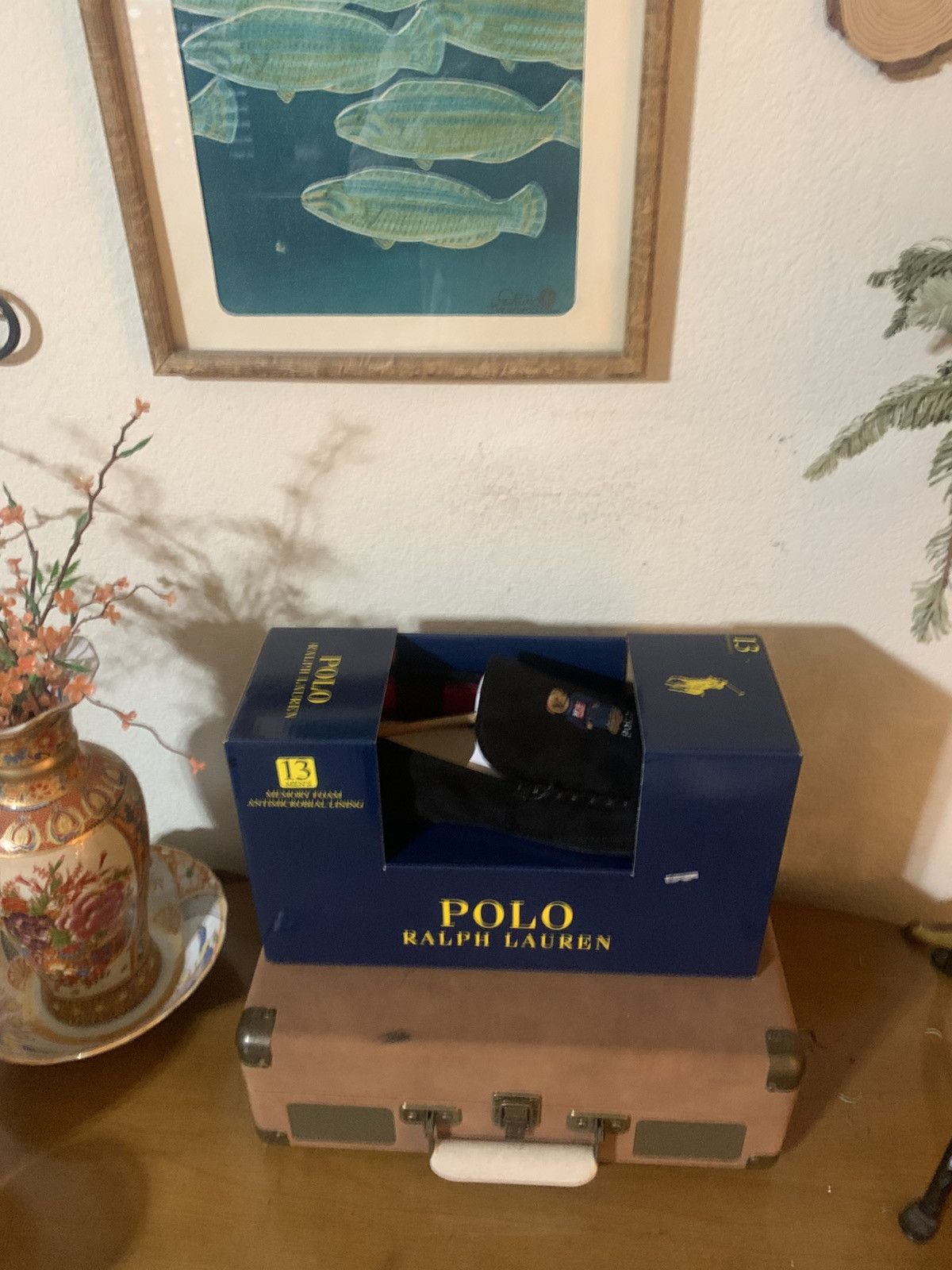 Polo Ralph Lauren Declan Polo bear slippers NwB Size US 13 / EU 46 - 3 Thumbnail