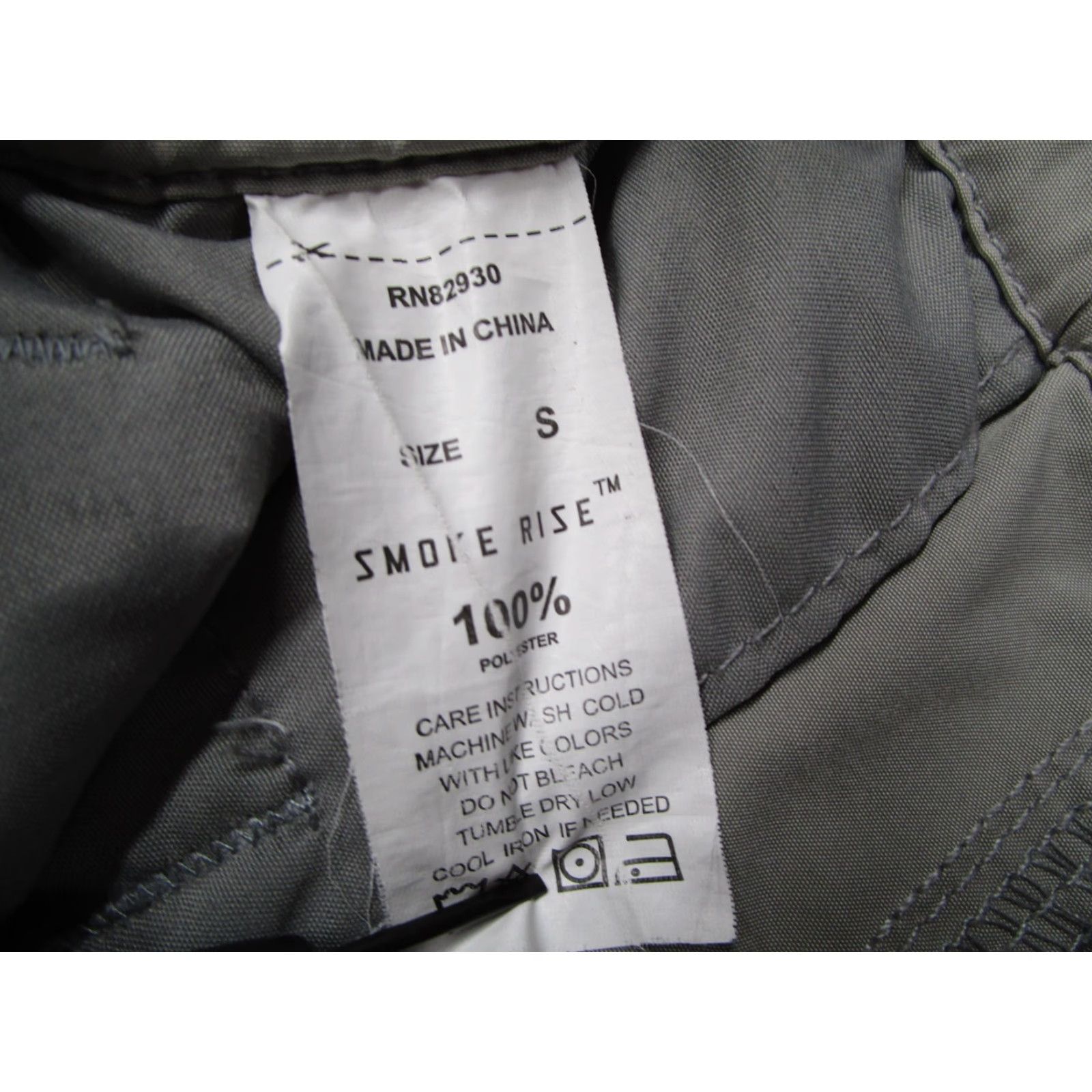 Vintage Smoke Rise Pants Mens Small Gray OD Series Cargo Joggers Drawstring Polyester Size US 29 - 4 Thumbnail