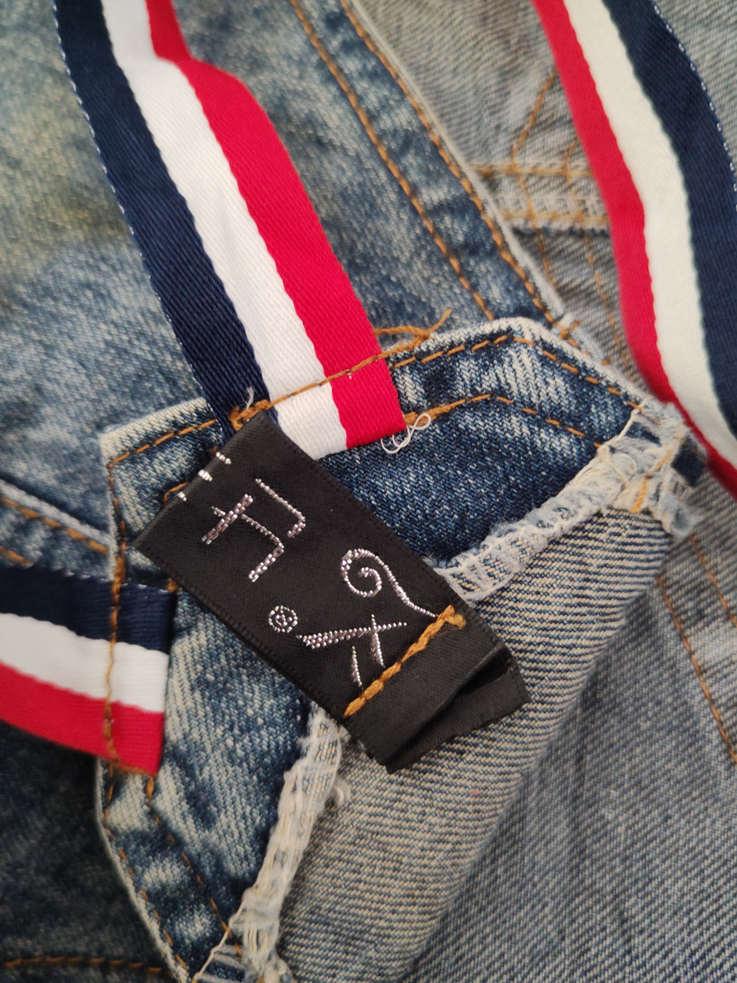 Japanese Brand × Vintage Avant Garde Fashion by Japan Brand Blue Denim Skirt Jumpsuit Size 31" - 10 Thumbnail