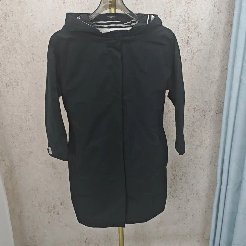 Max Mara MaxMara Women's Long Black Polyester Jacket 0089 Size M / US 6-8 / IT 42-44 - 1 Thumbnail