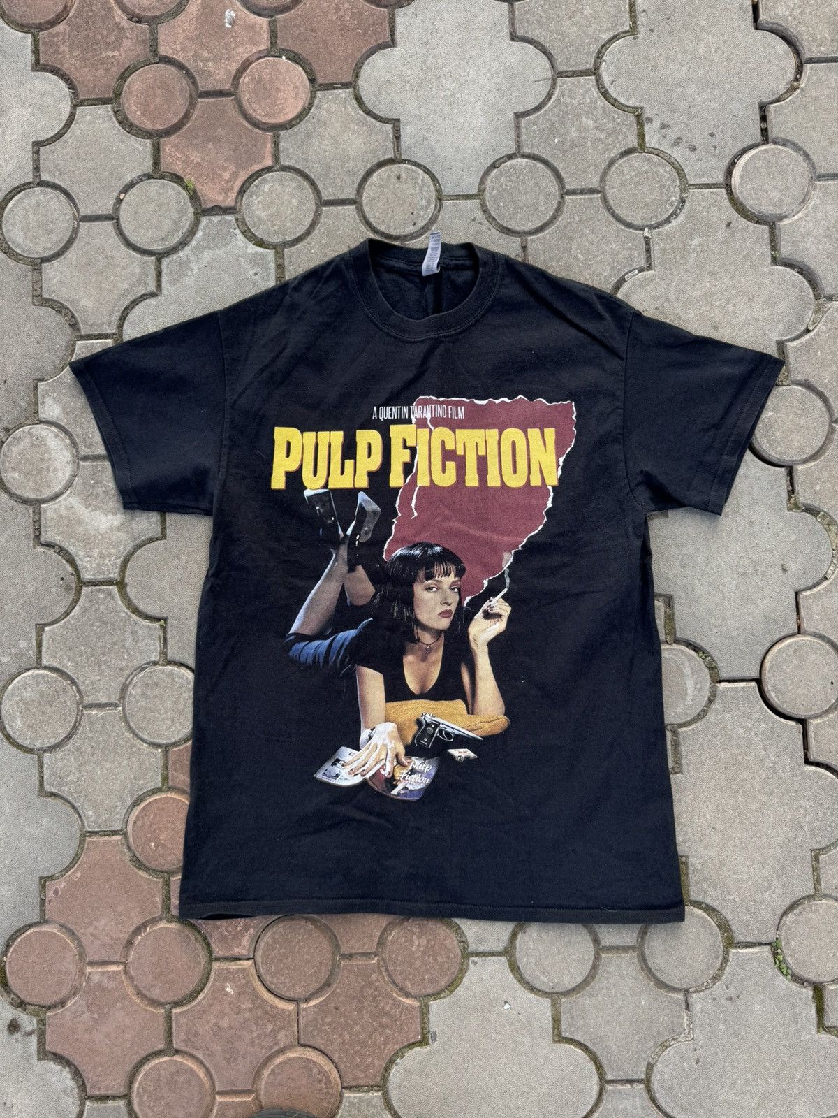 If Six Was Nine Vintage Pulp Fiction Graphic Logo Tee Shirt Size US M / EU 48-50 / 2 - 1 Thumbnail