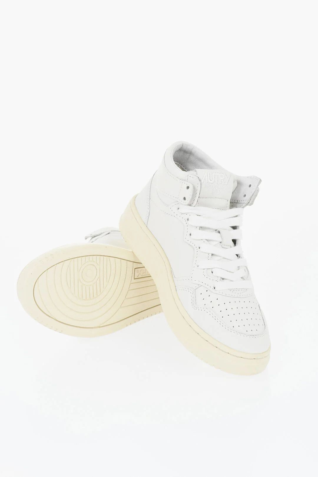 AUTRY og1mm0426 Leather Hi-Top Sneakers in White Size US 5 / IT 35 - 5 Thumbnail