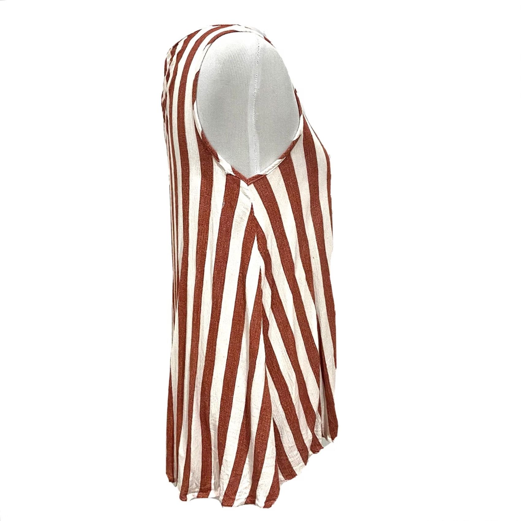 Soft Surroundings Soft Surroundings Striped Top Blouse Sleeveless Rayon Lightweight Women’s Sz M Multicolor Casual) Size M / US 6-8 / IT 42-44 - 5 Thumbnail