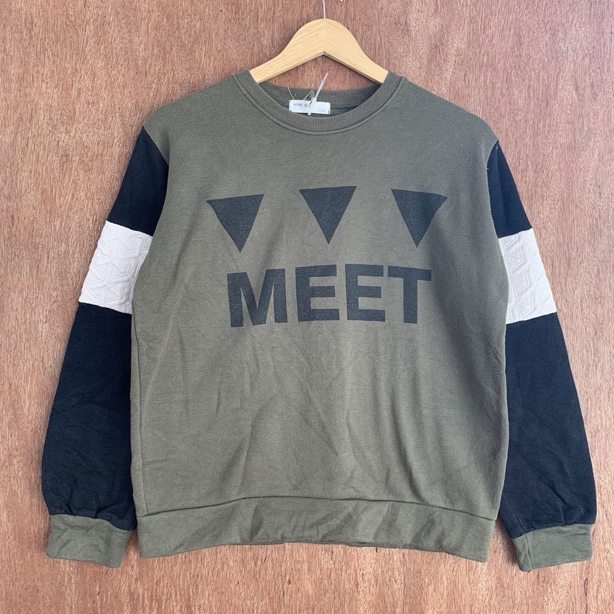 Vintage Vintage Home Run Green Sweatshirt #K01487 Size US M / EU 48-50 / 2 - 8 Thumbnail
