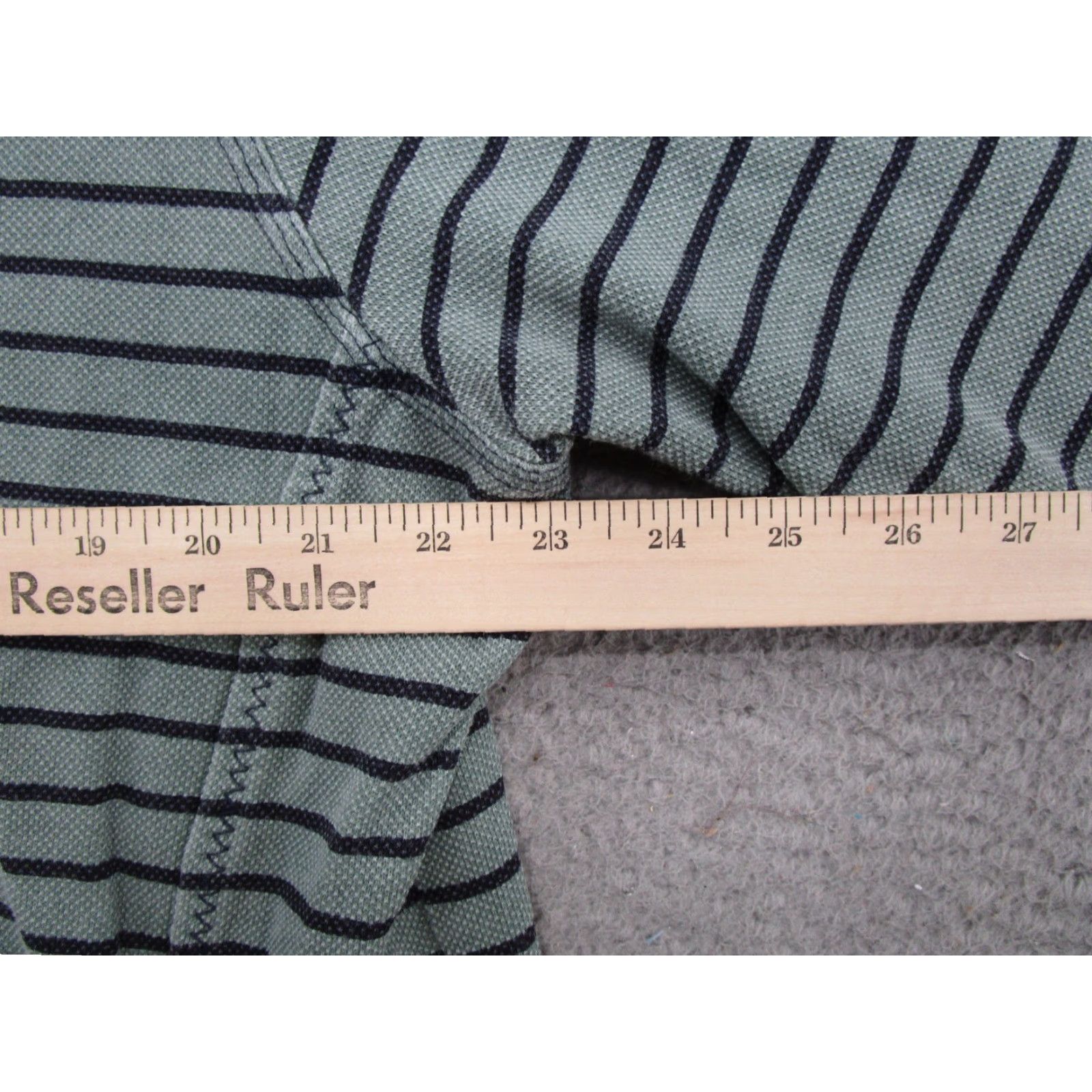 FatFace Fat Face The Airlie 1/4 Zip Green Blue Striped Sweater Sweatshirt Women's SZ 14 Size XL / US 12-14 / IT 48-50 - 7 Thumbnail
