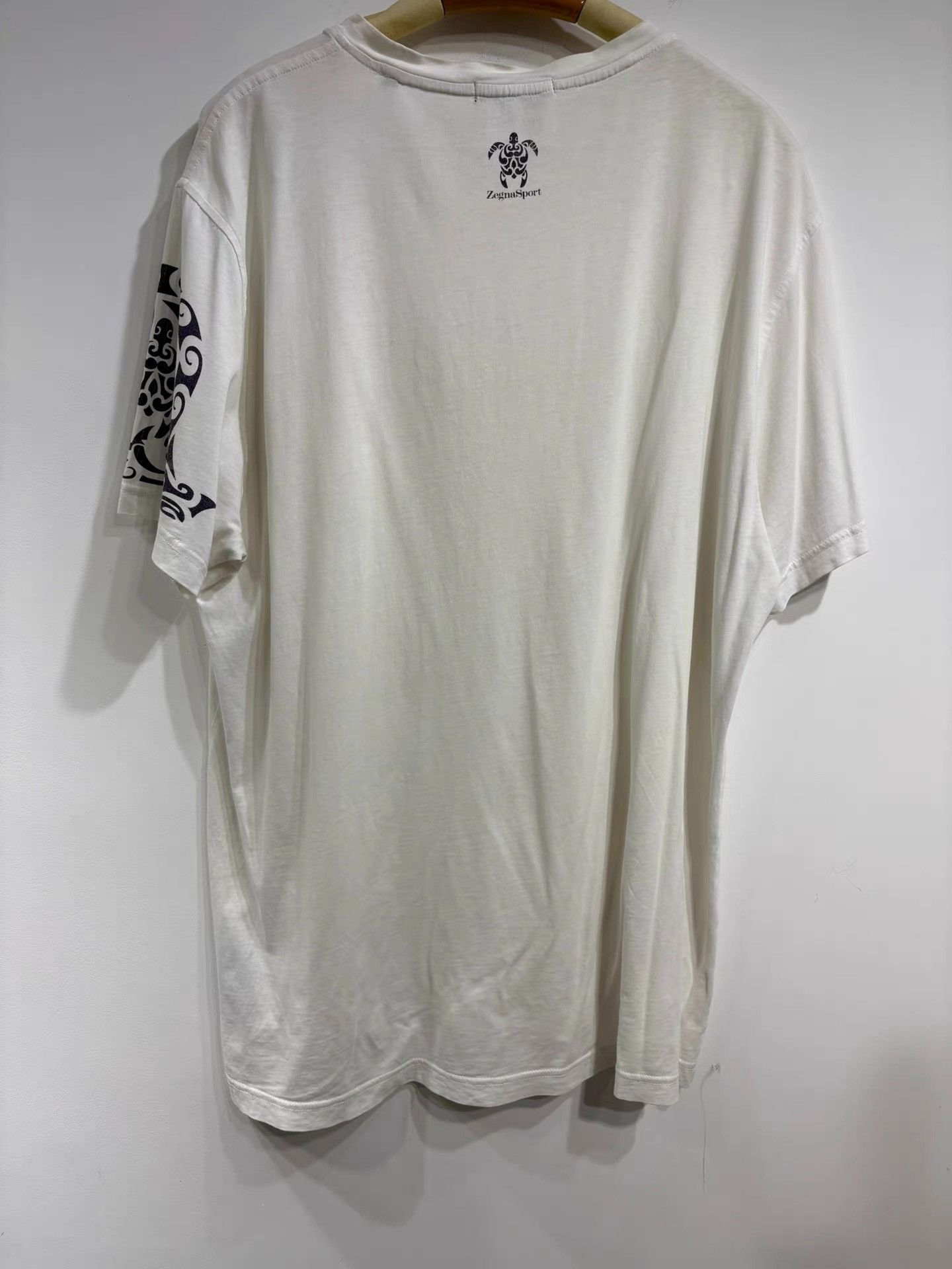 Z Zegna Zegna Men's White Short Sleeve T-shirt K29 Size US XXL / EU 58 / 5 - 2 Thumbnail