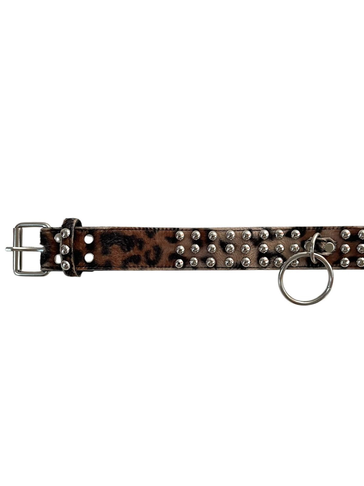 Japanese Brand Japanese Fur Leopard Studded Punk Belt Size ONE SIZE - 5 Thumbnail