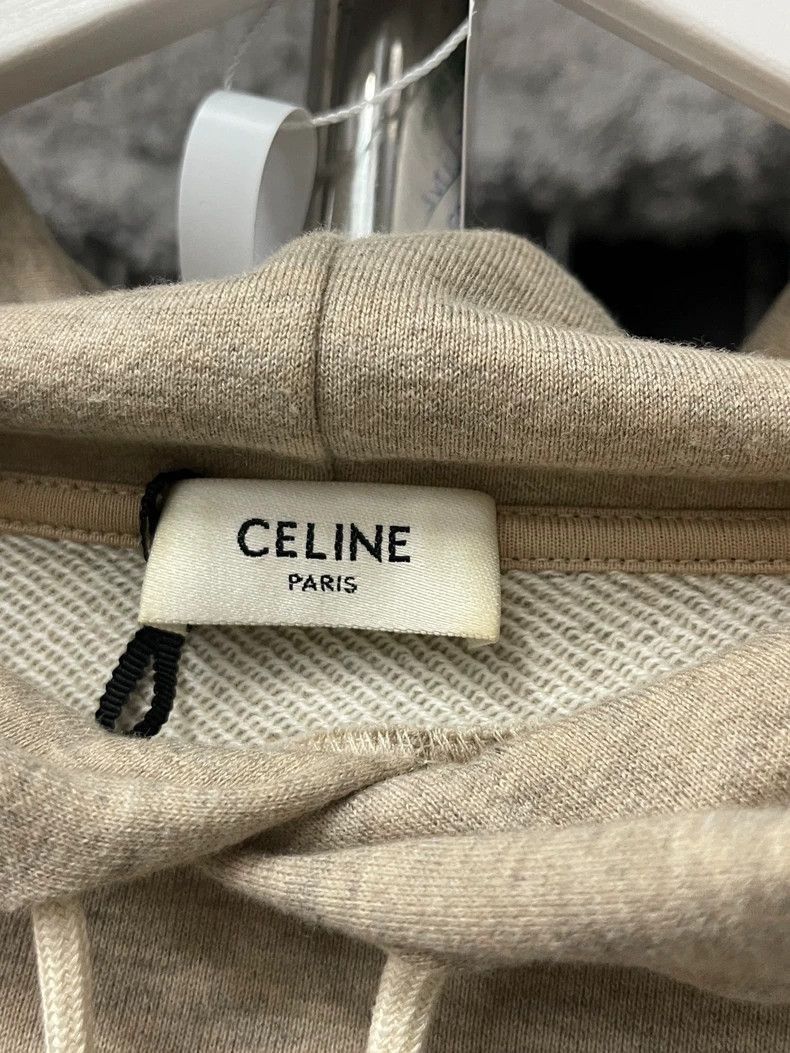 Celine Celine Oatmeal Color Hoodie Sweatshirt Size US L / EU 52-54 / 3 - 6 Thumbnail