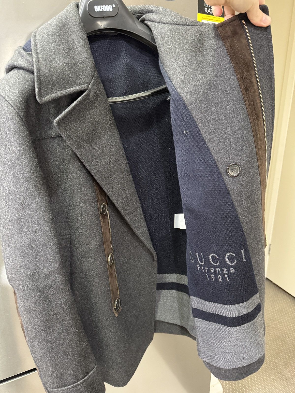 Gucci Firenze Men’s Military Coat Grey 50 268604 Z5104 Size US M / EU 48-50 / 2 - 18 Thumbnail