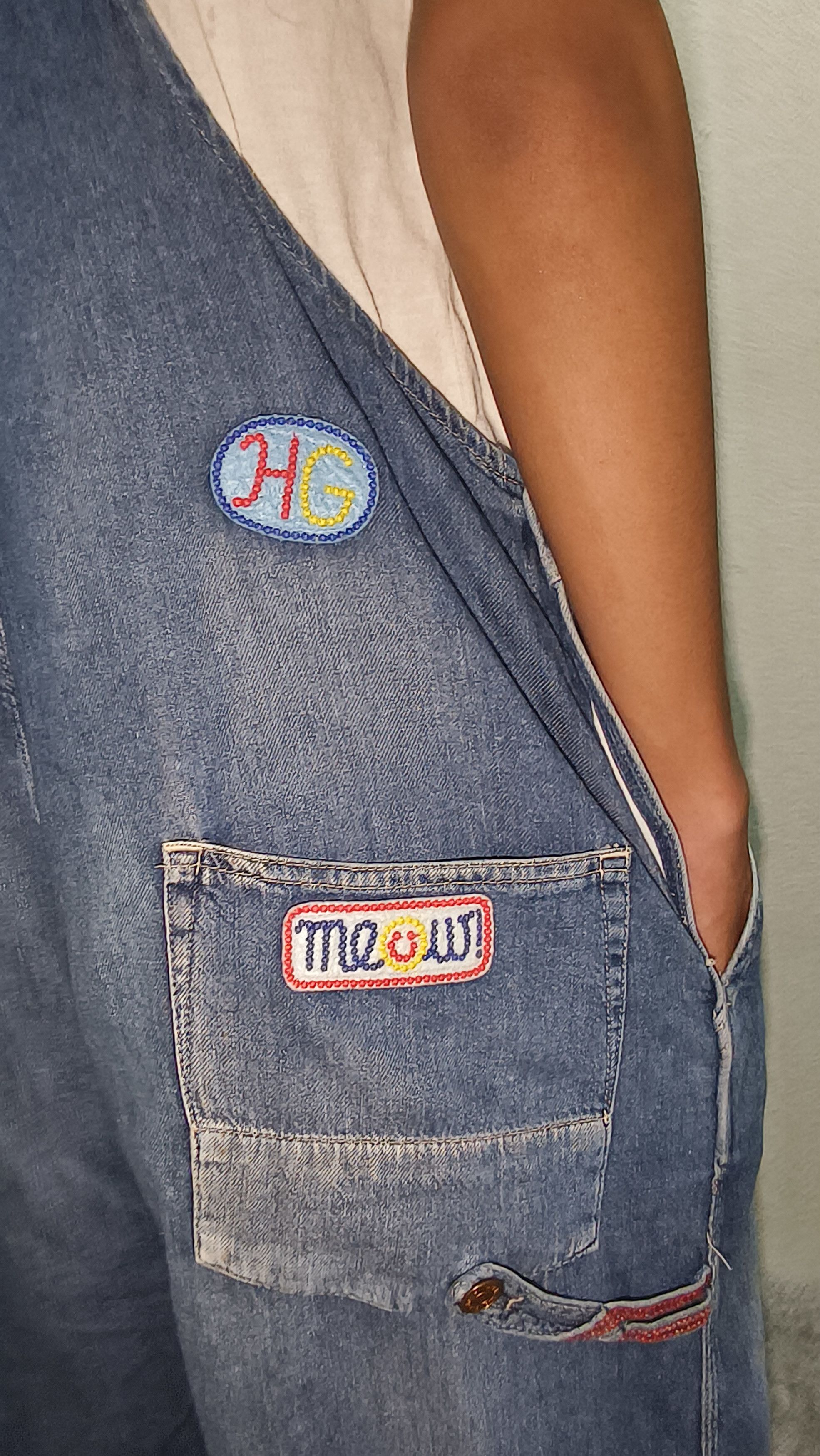 Hysteric Glamour Vintage 90's Hysteric Glamour bib overalls with embroidered Size US 32 / EU 48 - 15 Thumbnail