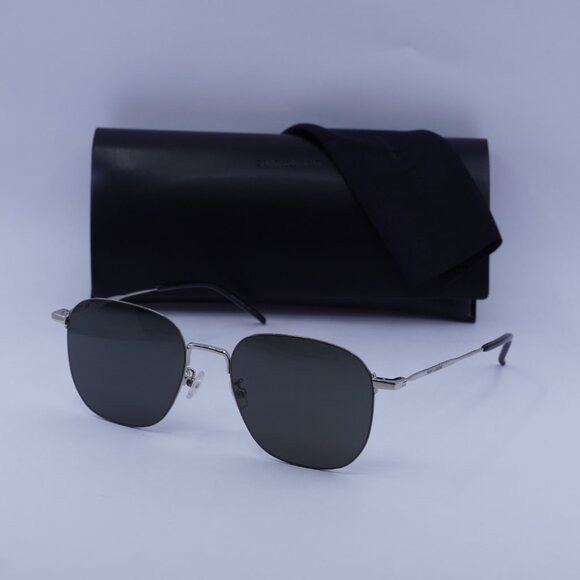 Saint Laurent Paris Saint Laurent SL388/K WIRE 001 Sunglasses Silver Square Size ONE SIZE - 11 Thumbnail