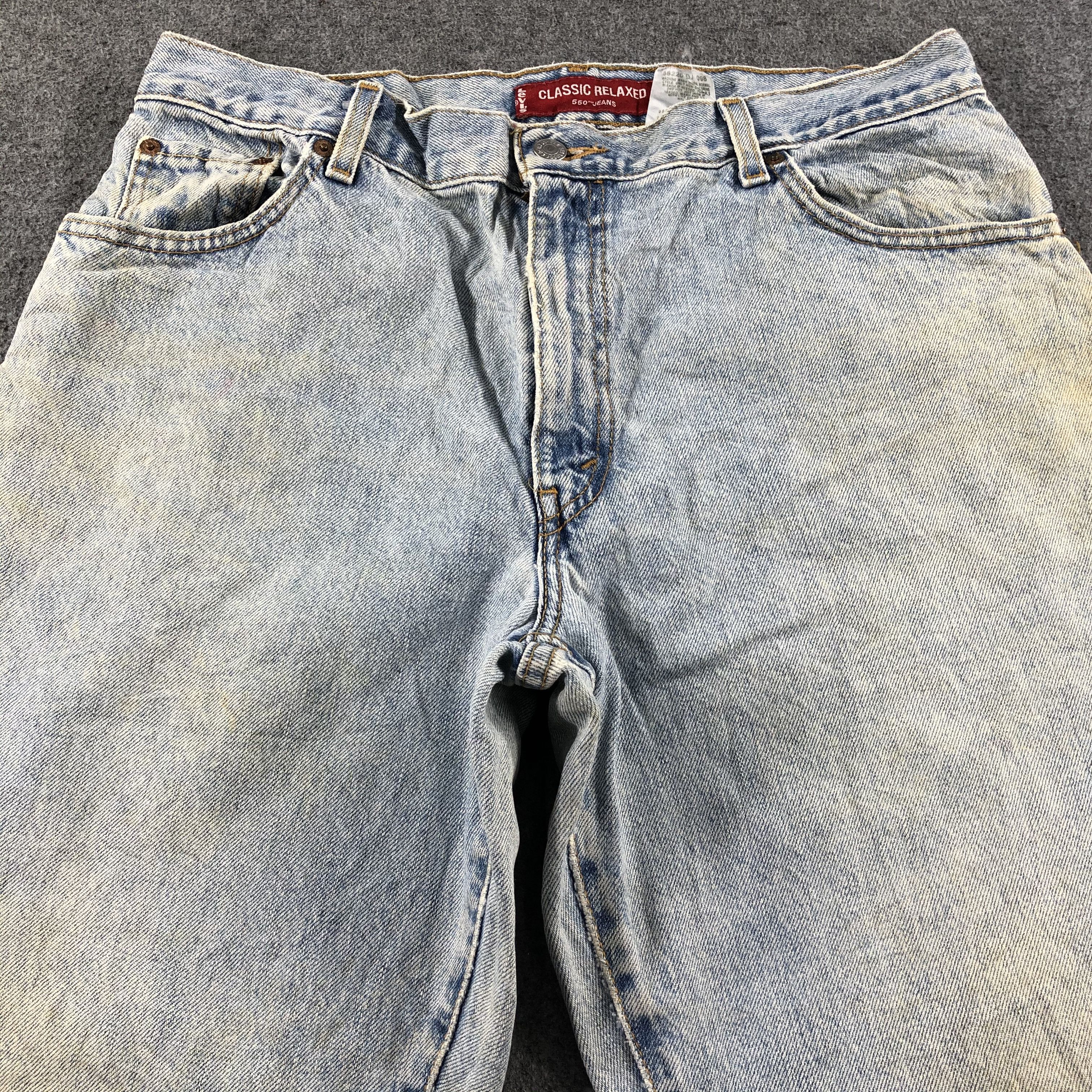 Levi's Vintage Light Wash Levis 550 Jeans-J2590 Size US 33 - 3 Thumbnail