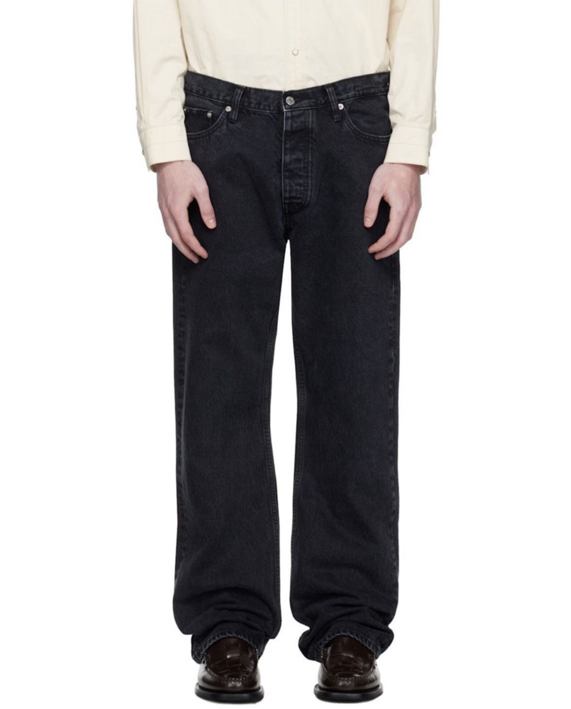 Hope Hope Black Relaxed Bootcut Jeans Size US 33 - 2 Thumbnail