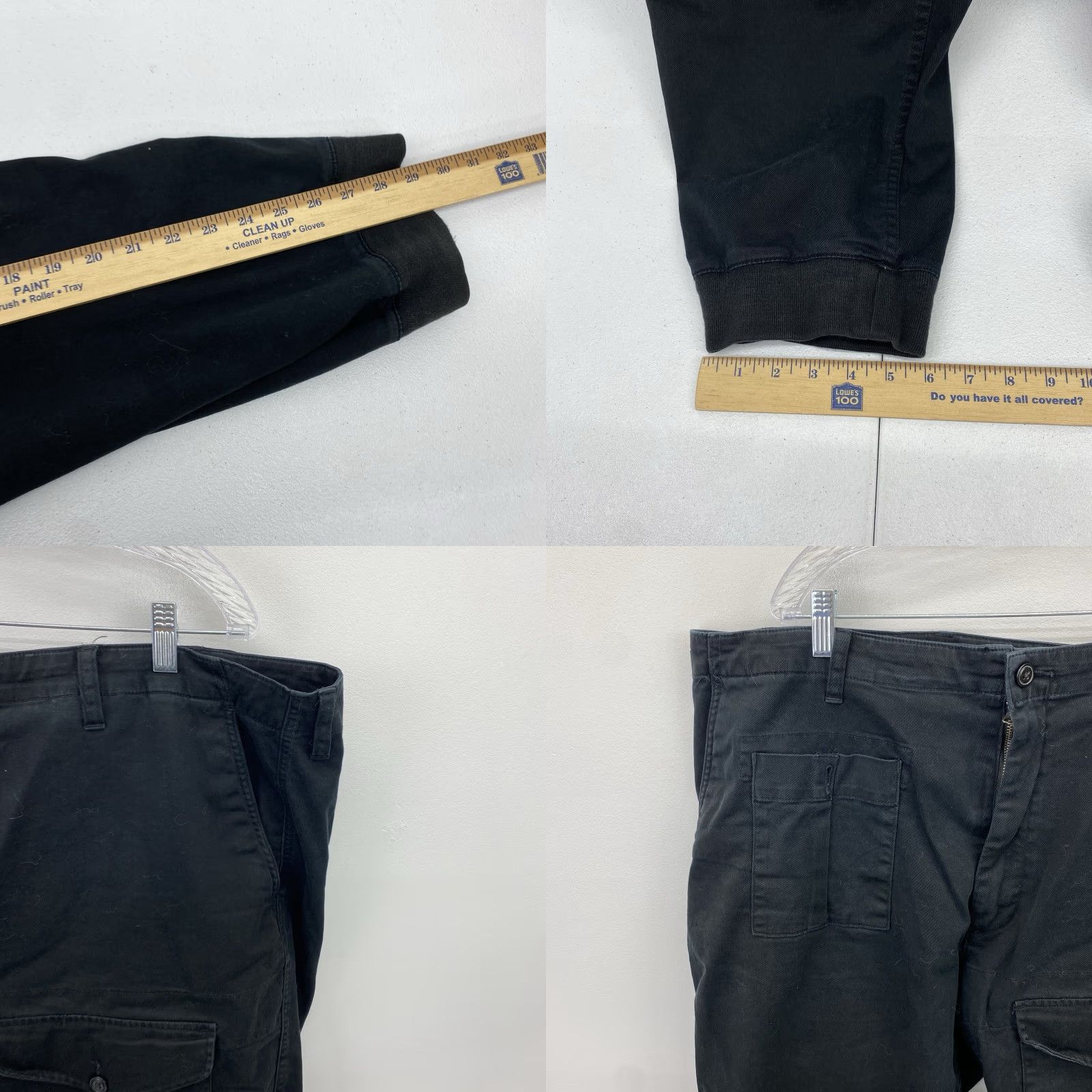 Polo Ralph Lauren Polo Ralph Lauren Pants Men's 46 Big & Tall Cargo Black Flat Front Classic Fit 29 Inseam 46B Waist Cargo Pocket Logo Army Size US XXL / EU 58 / 5 - 8 Thumbnail