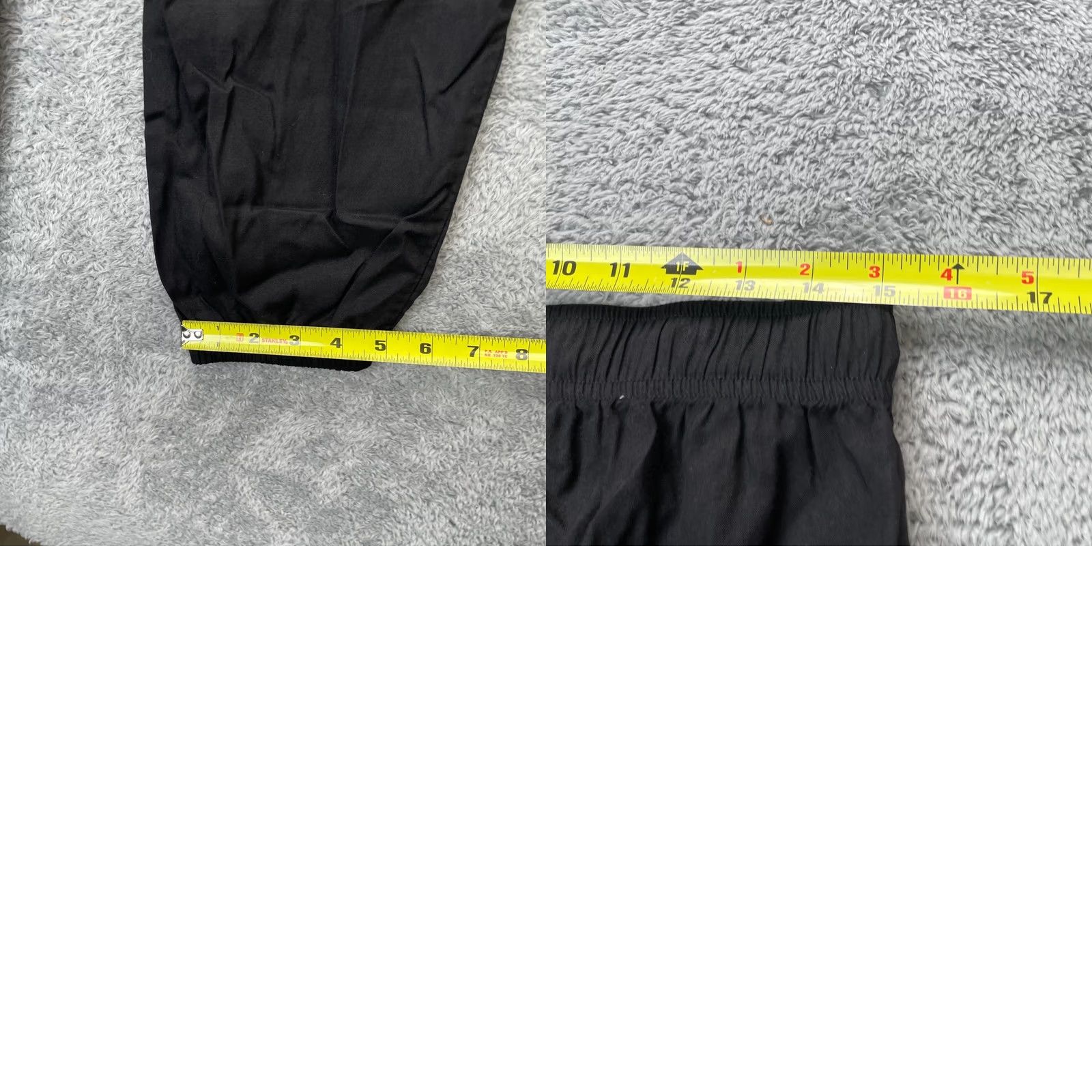 Uniqlo VINTAGE Uniqlo Pants Womens Large Black Jogger Elastic Waist Tapered Drawstring City College Size 30" / US 8 / IT 44 - 8 Thumbnail
