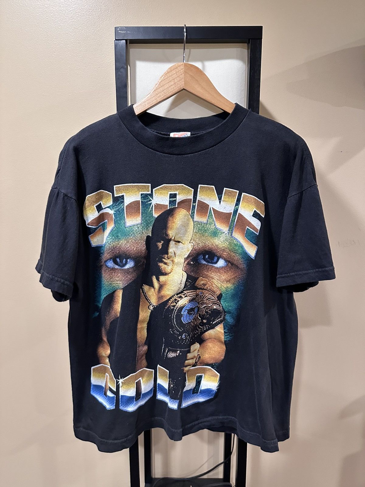 Rap Tees Vintage Stone Cold Steve Austin WWF 90s Rap Tee T-Shirt Size US L / EU 52-54 / 3 - 1 Thumbnail
