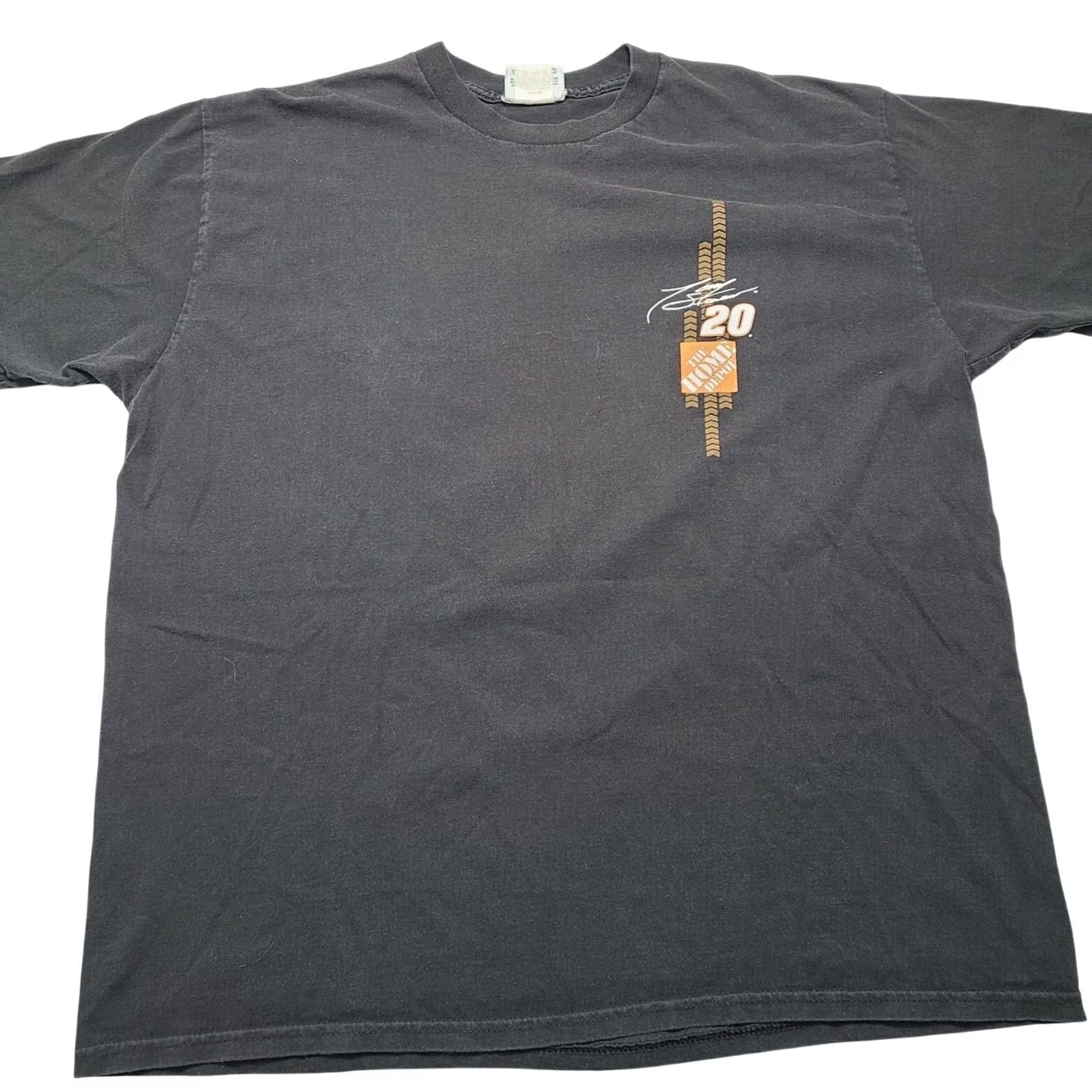 NASCAR VINTAGE NASCAR Tony Stewart The Home Depot Racing T-Shirt XL Black Mens Short Sleeve 2004 Y2K Size US XL / EU 56 / 4 - 4 Thumbnail