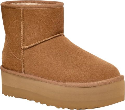 Ugg o1s22i1n0924 Classic Mini Platform Ankle Boots in Brown Size US 9 / IT 39 - 3 Thumbnail