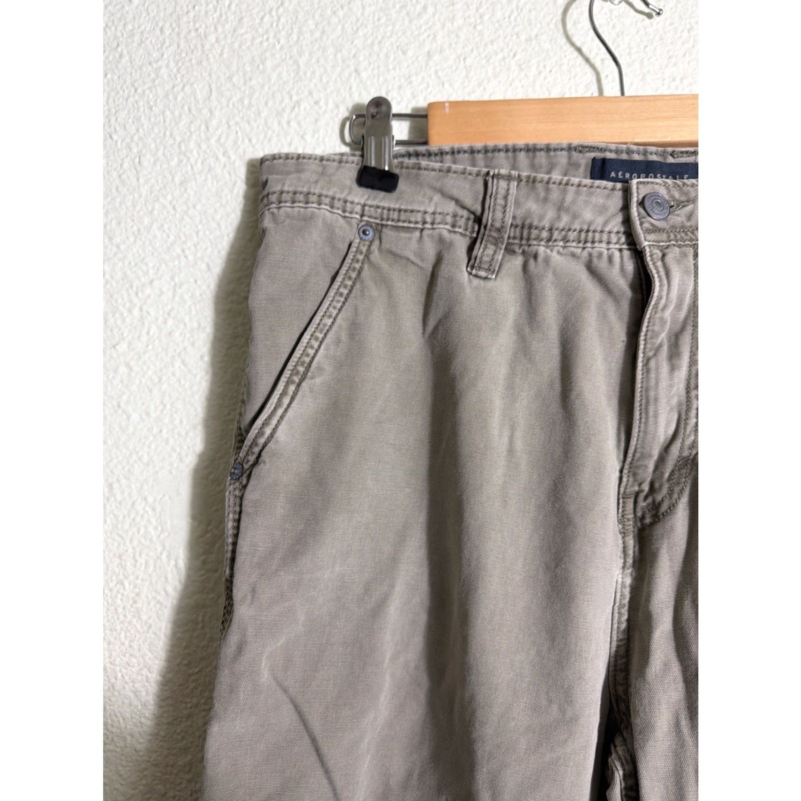 Vintage Aéropostale Carpenter Straight Pants Mens Size 34x30 Olive Green Utility Gray 34 30 Pants Mens Size US 34 / EU 50 - 5 Thumbnail