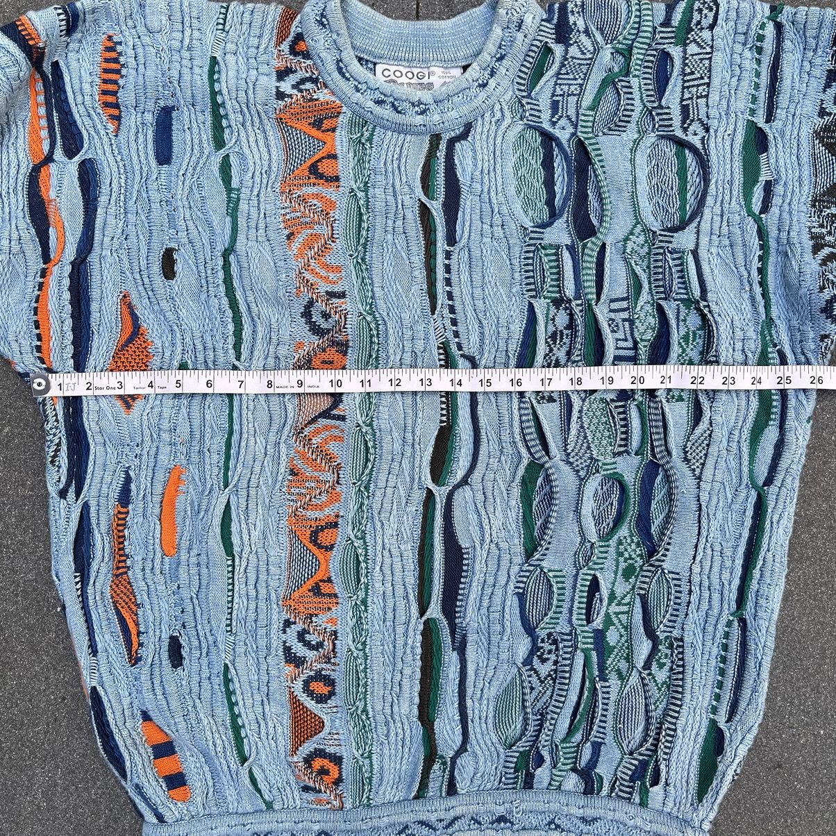 Coogi × Vintage 90s Coogi Blues 3D Cable Knitwear Size US L / EU 52-54 / 3 - 6 Thumbnail