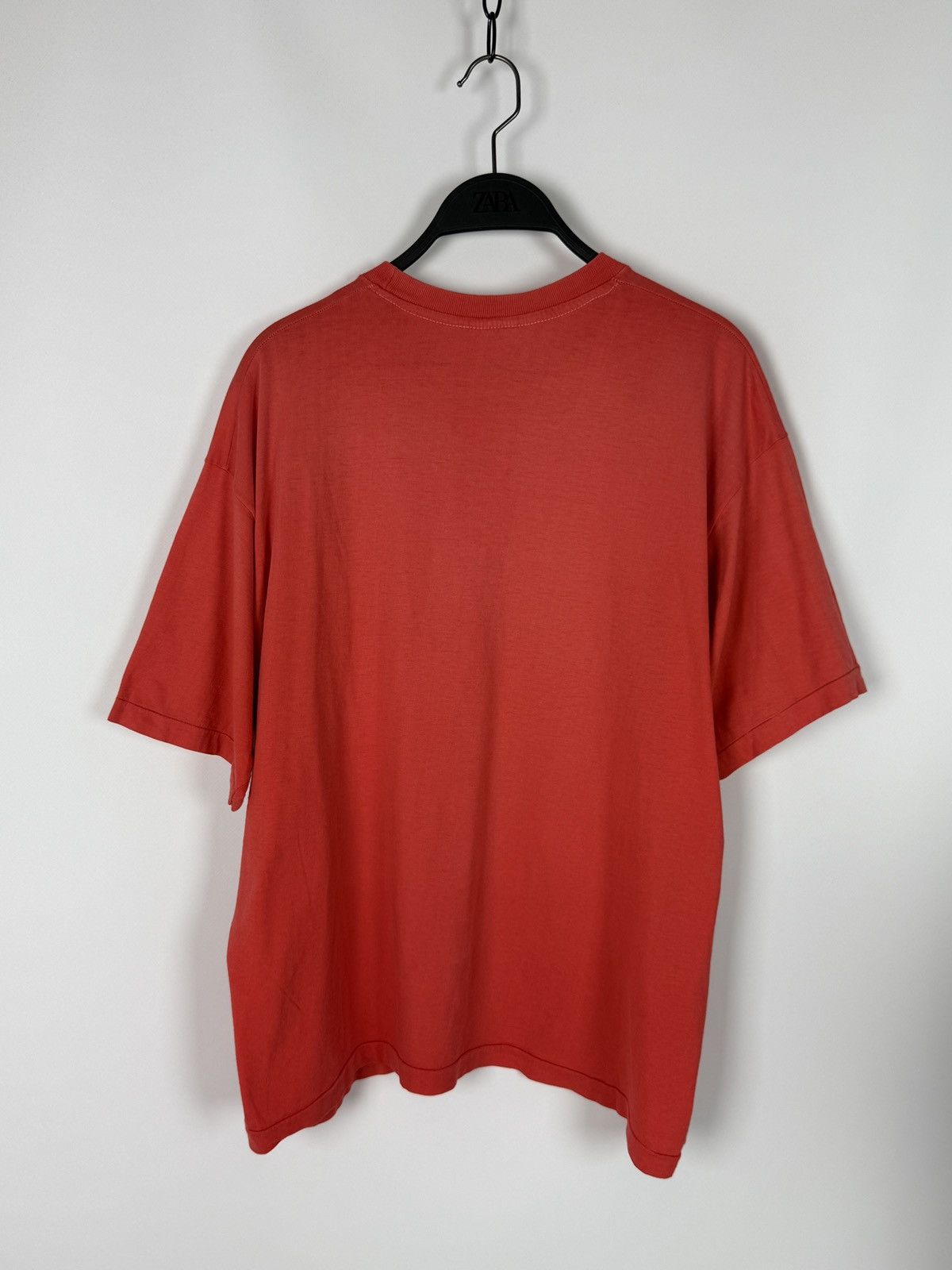 Vintage 1990’s Vintage Sun Faded Red Single Stitched Blank Boxy Tee Size US XL / EU 56 / 4 - 5 Thumbnail