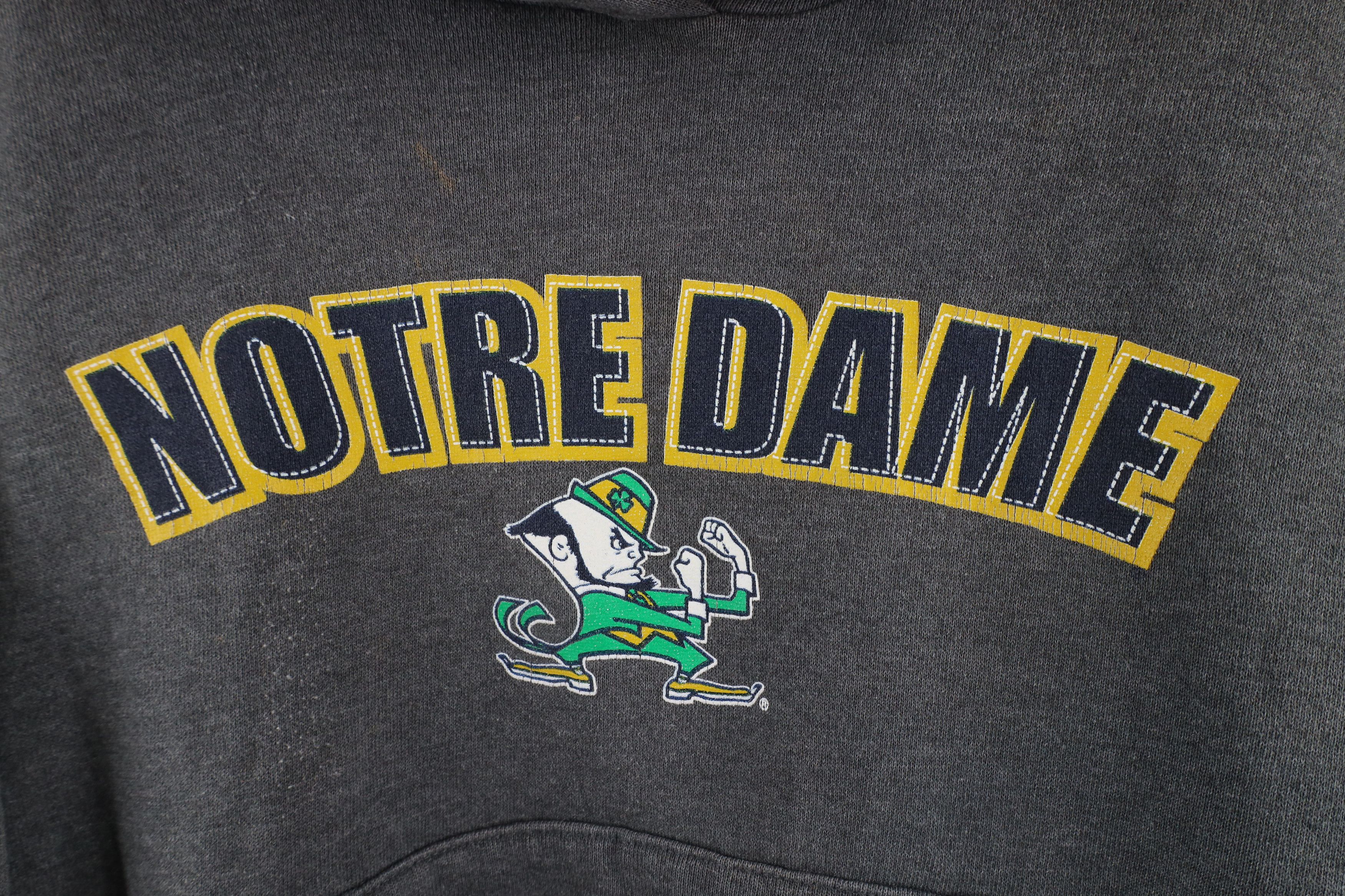 Russell Athletic × Vintage Vintage 90s Russell Athletic Notre Dame University Hoodie Size M / US 6-8 / IT 42-44 - 5 Thumbnail