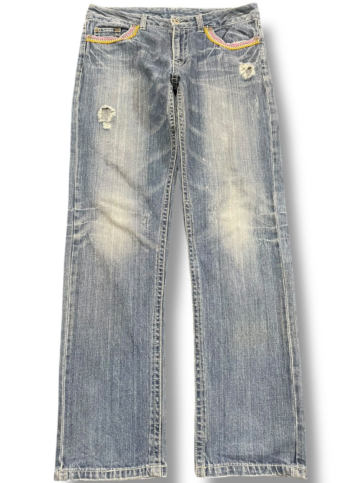 Beauty Beast Vintage Loco Surf Big Logo Imprinted Denim Size US 33 - 2 Thumbnail