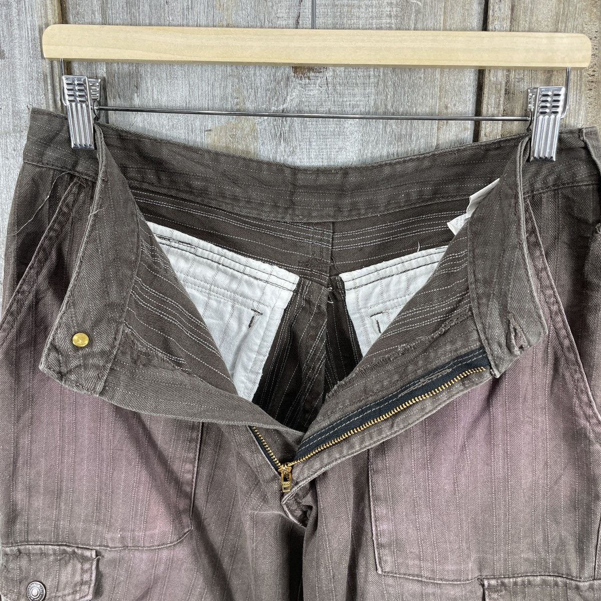 Japanese Brand × Vintage Vintage Japanese Brand Faded Cargo Pants Size US 30 / EU 46 - 11 Thumbnail
