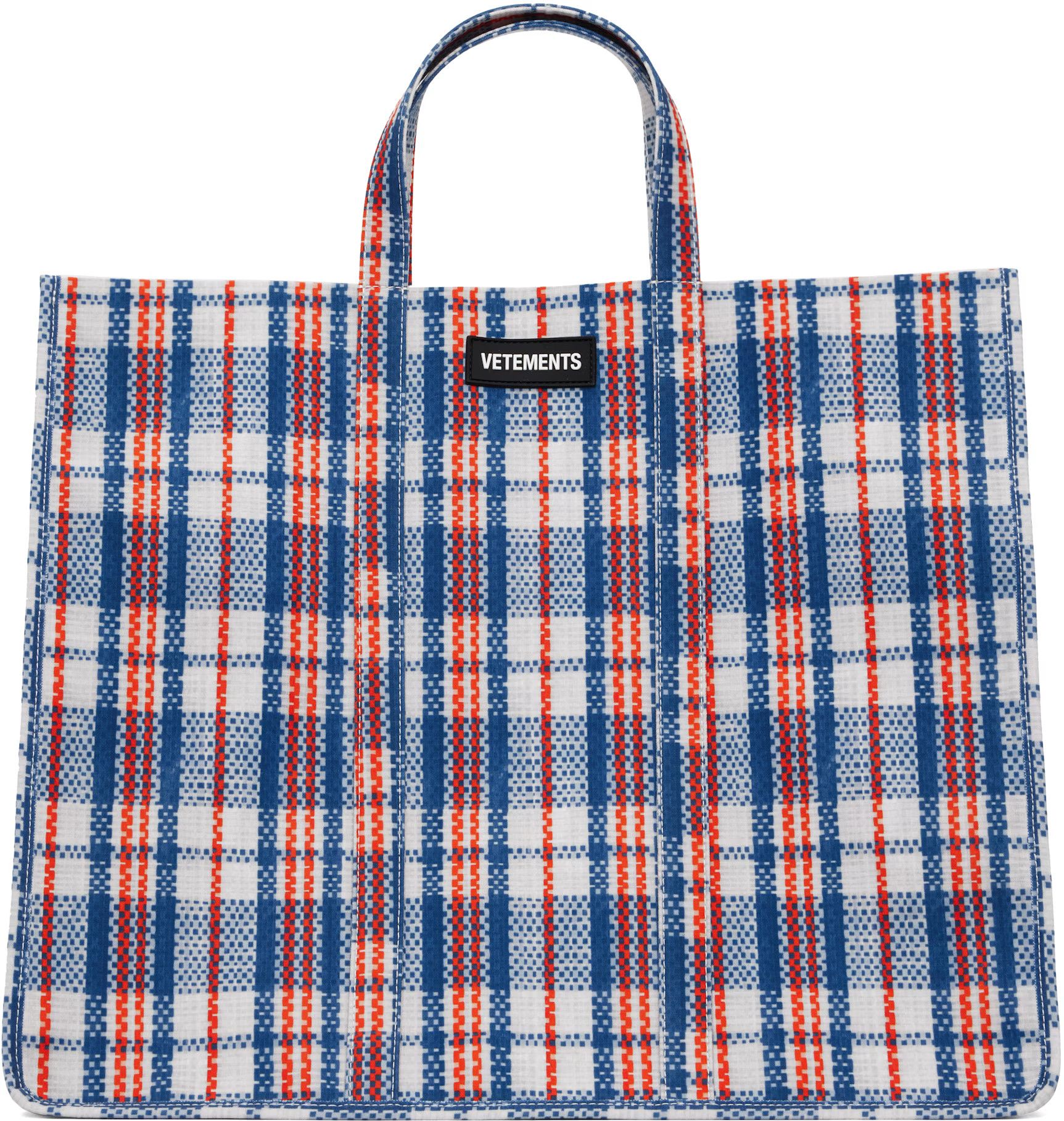 Vetements VETEMENTS Blue Barbes Shopper Tote Size ONE SIZE - 1 Thumbnail