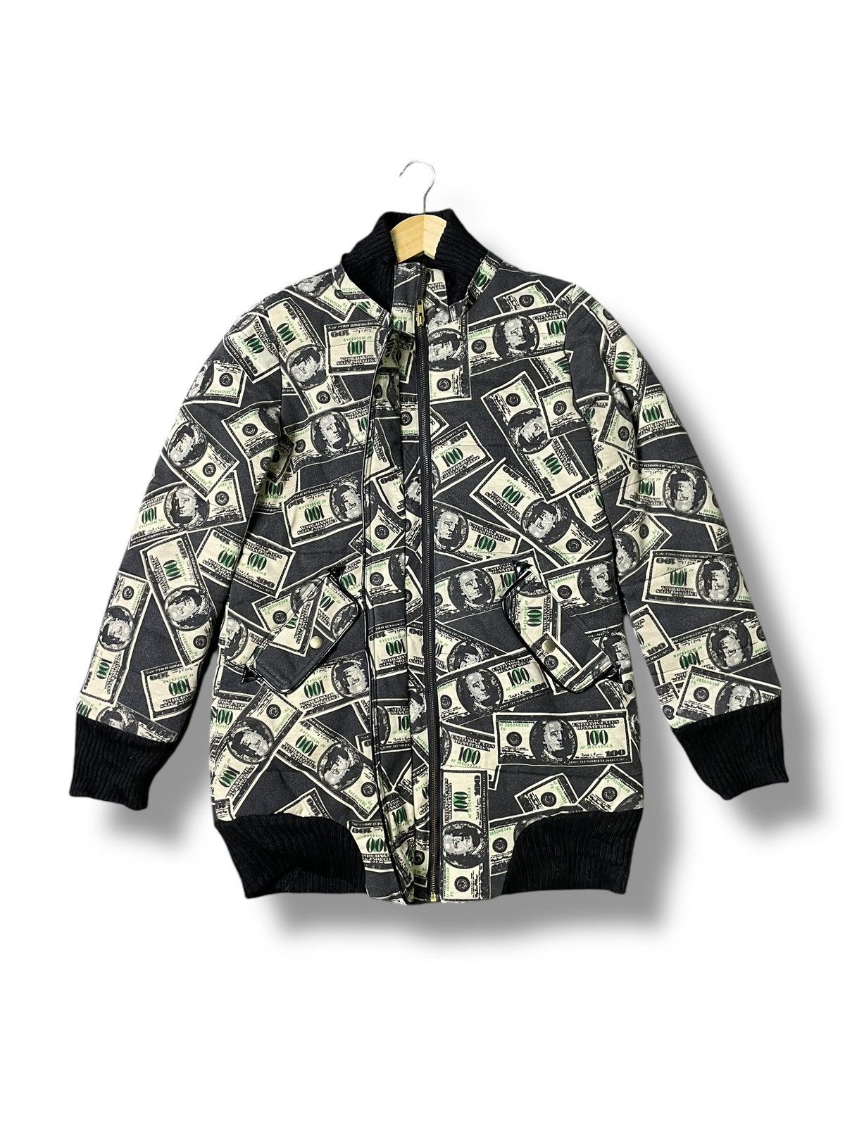 Designer × Japanese Brand × Vintage Japanese Brand x Rare Dollar Money Printed Jacket (32) Size US S / EU 44-46 / 1 - 3 Thumbnail