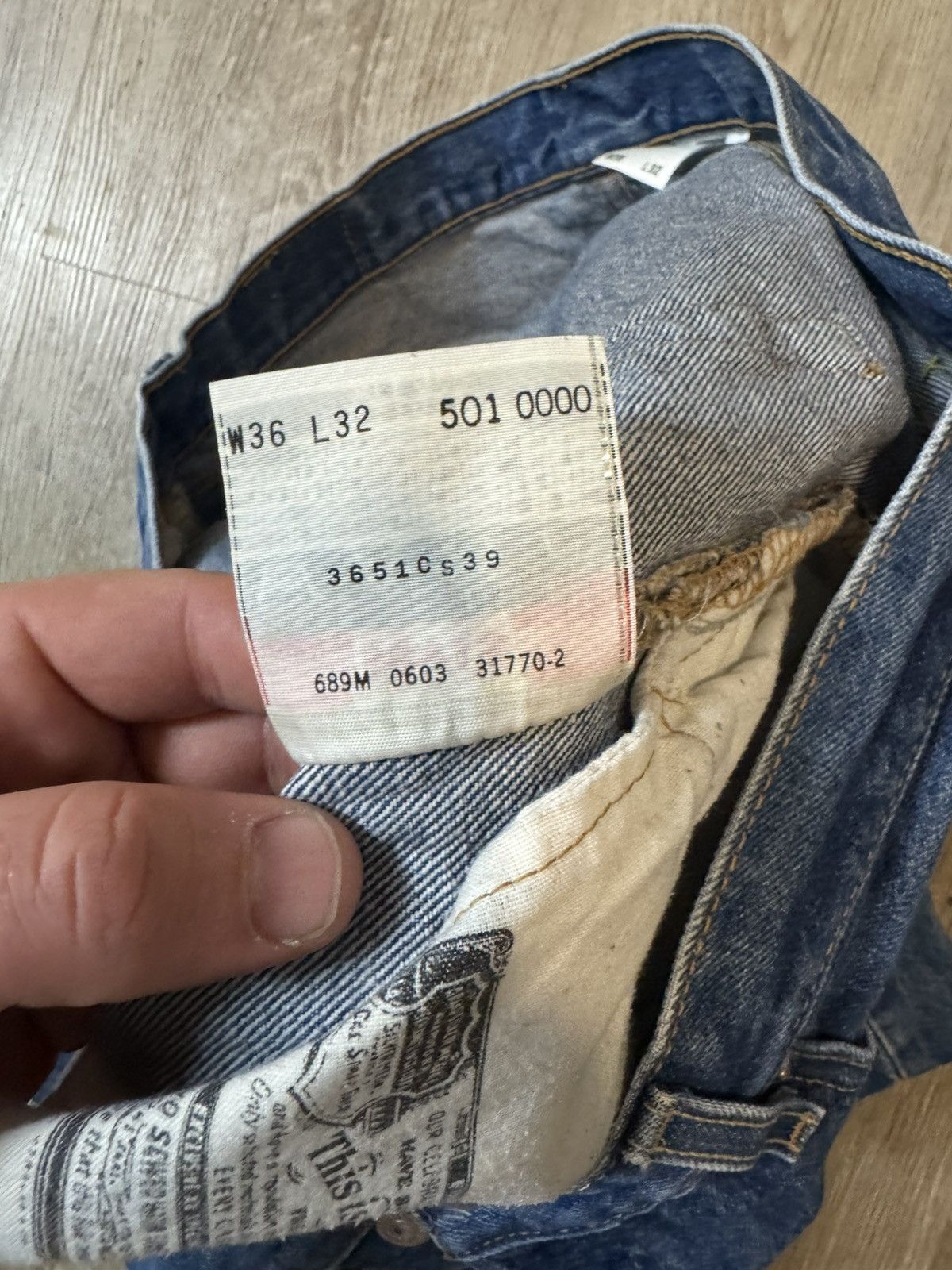 Levi's Vintage 90s Levi's 501xx Stone Wash Size US 36 / EU 52 - 5 Thumbnail
