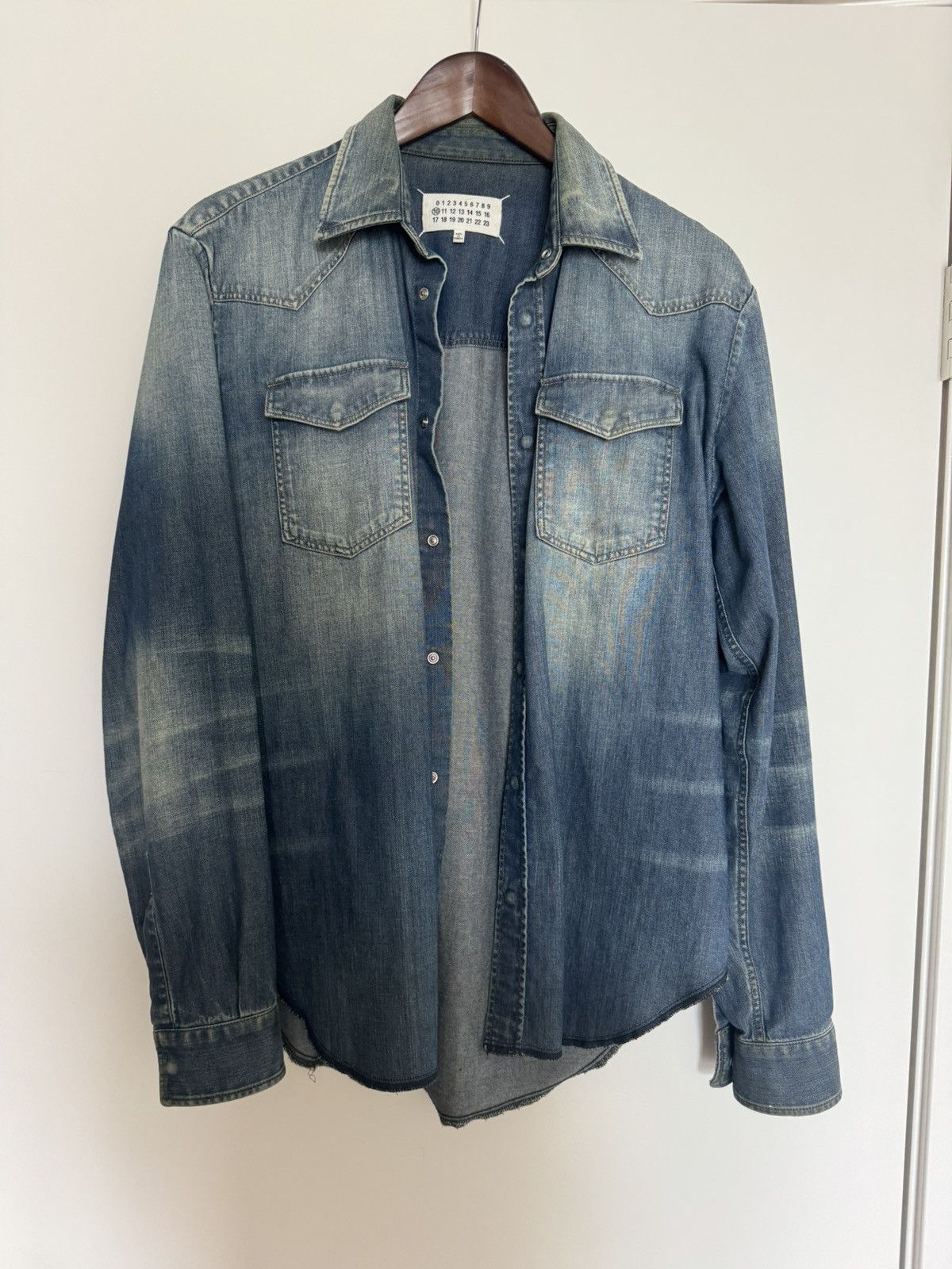 Maison Margiela Maison Margiela Denim Shirt Size US S / EU 44-46 / 1 - 1 Thumbnail